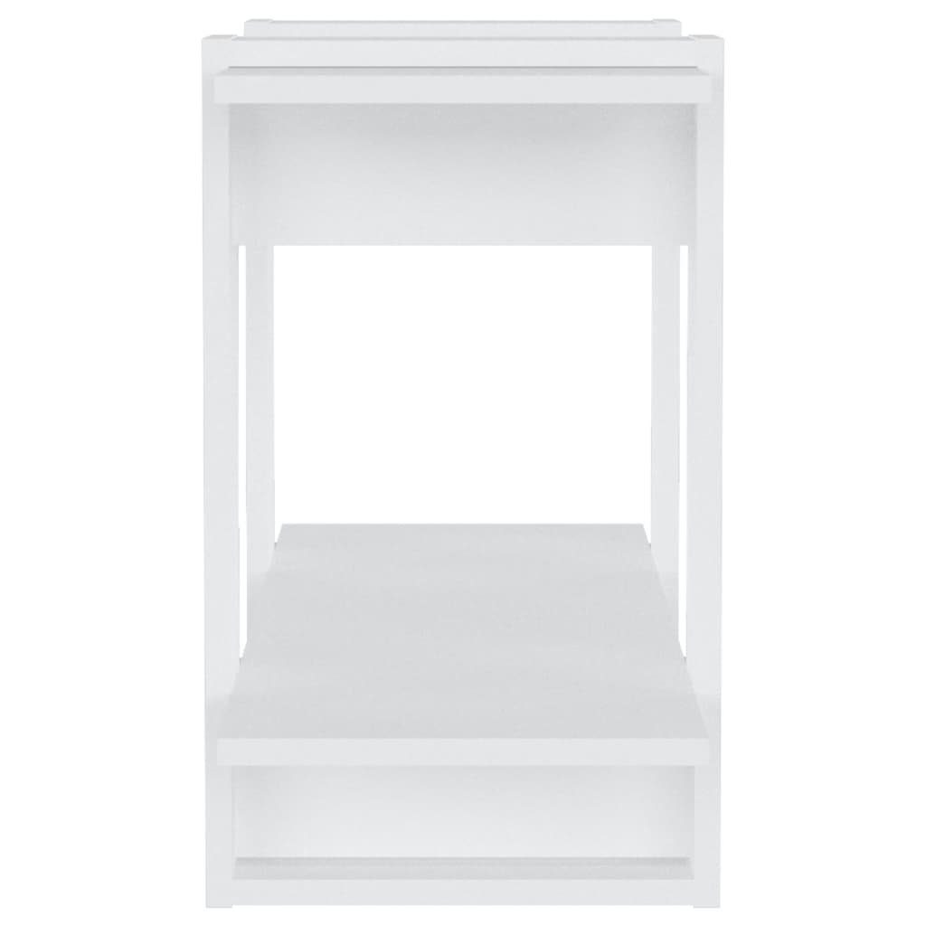cm Bücherregal/Raumteiler Bücherregal furnicato Hochglanz-Weiß 80x30x51