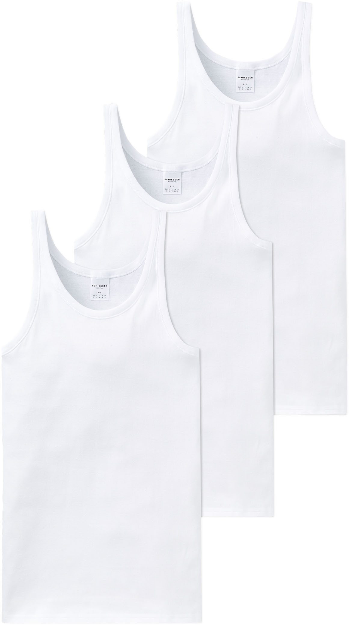 Schiesser Unterhemd Original Classics (3er-Pack) mit Markenlabel günstig online kaufen