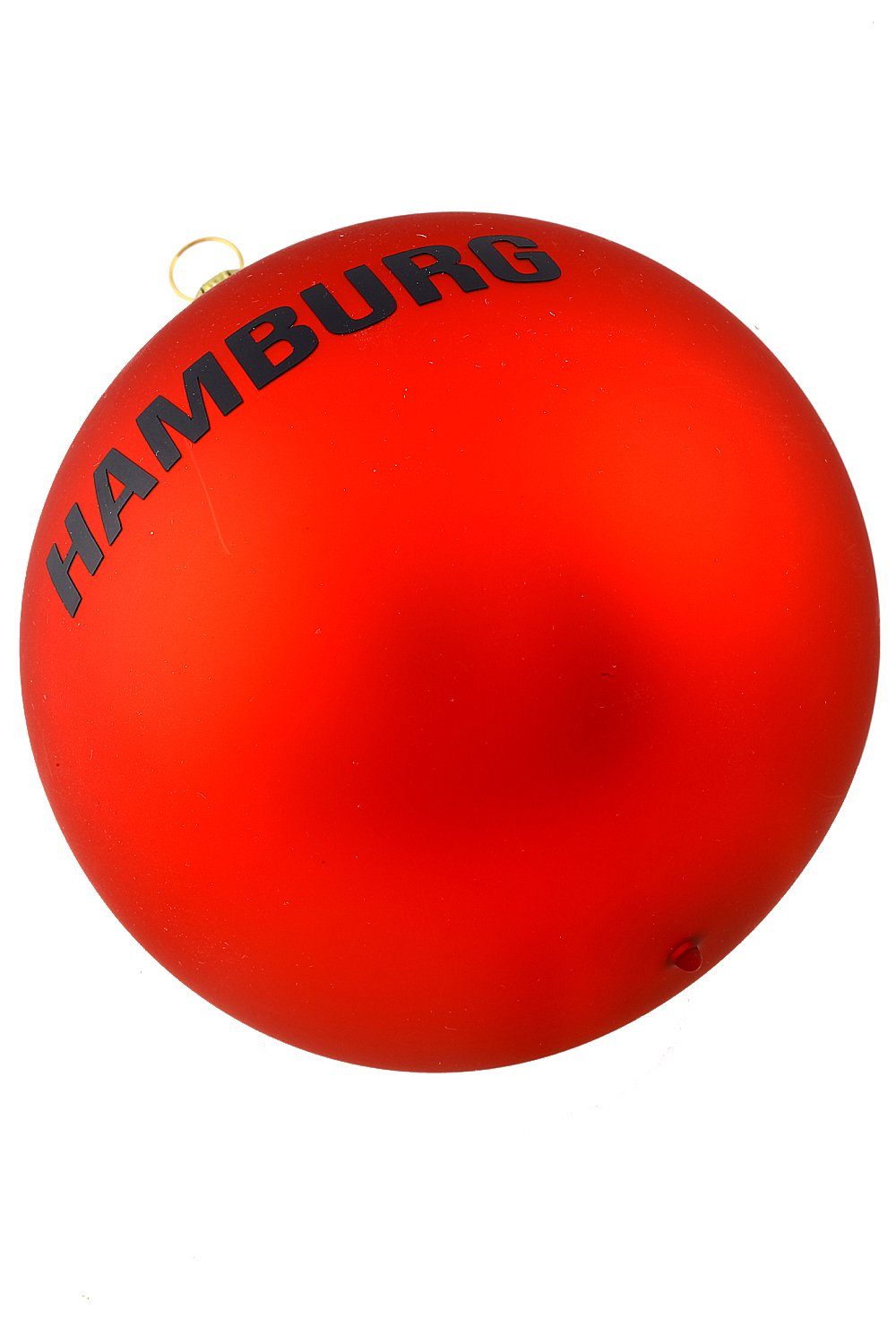 Hamburger Weihnachtskontor Weihnachtsbaumkugel Rote cm mundgeblasen Hamburg 10 - Kugel handdekoriert - ∅, - Dekohänger