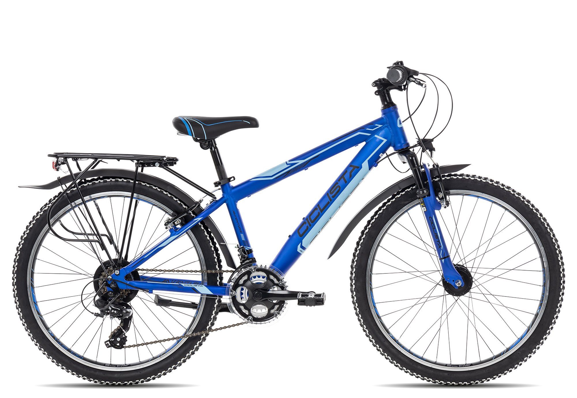 18 Gang Schaltwerk, Shimano blau Kettenschaltung, Junge Kinderrad Kinderfahrrad two-blue Mädchen black 24 18 18 24, Tourney Zoll Ciclista Adventure