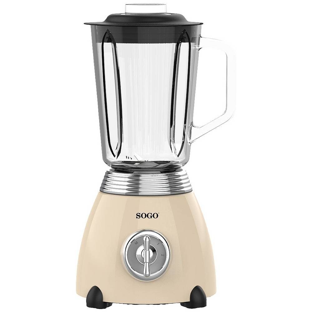 Sogo Standmixer GLASKANNENMIXER ETERNAL RETRO SERIE Model, mit Ice-Crushfunktion