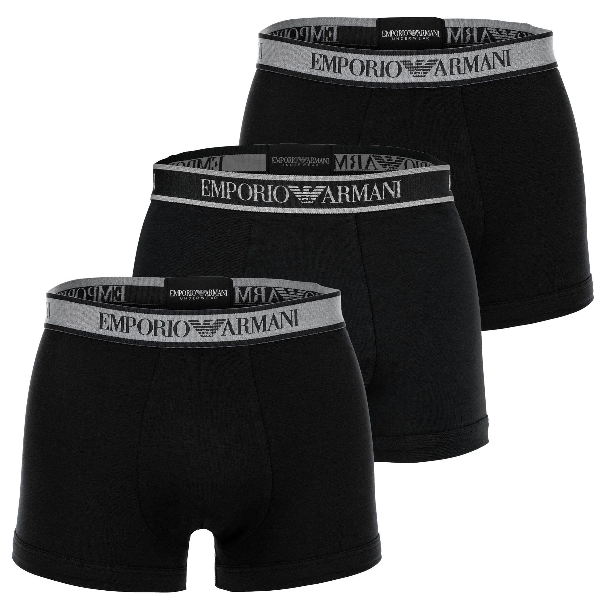 Emporio Armani Boxer Herren Boxershort 3er Pack Baumwolle CORE LOGOBAND (Pa günstig online kaufen