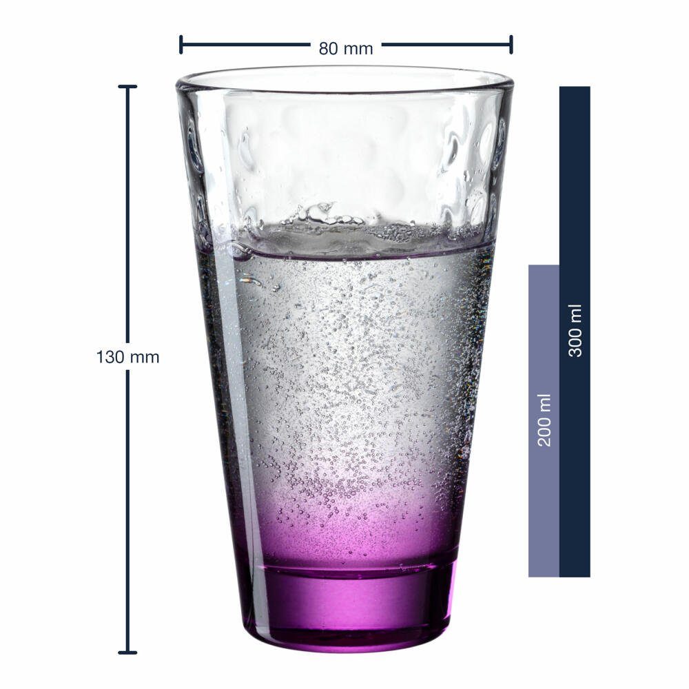 LEONARDO Glas Optic violett Glas ml, 300