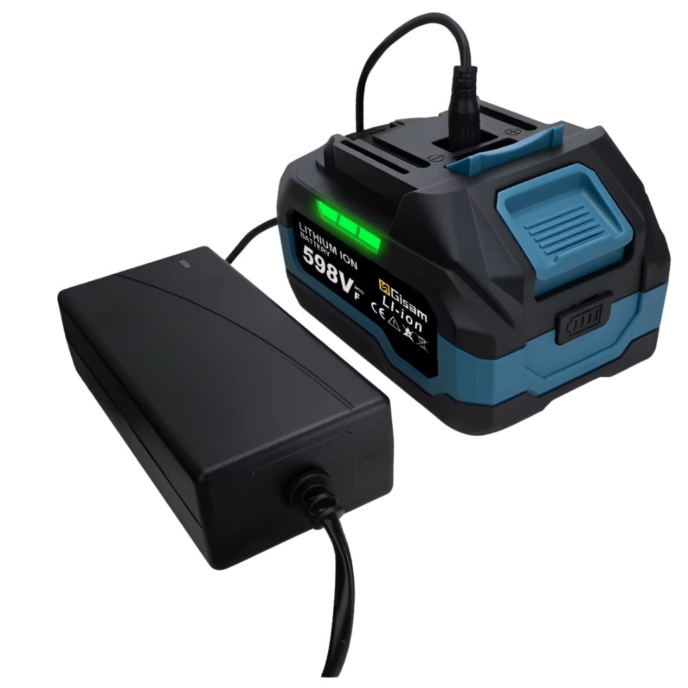 Gisam Lithium-Ionen-Batterie Akku für Werkzeuge 2er-Set Akkupacks 4000 mAh (18 V), Hohe Akkukapazität, Stabile Spannungsversorgung