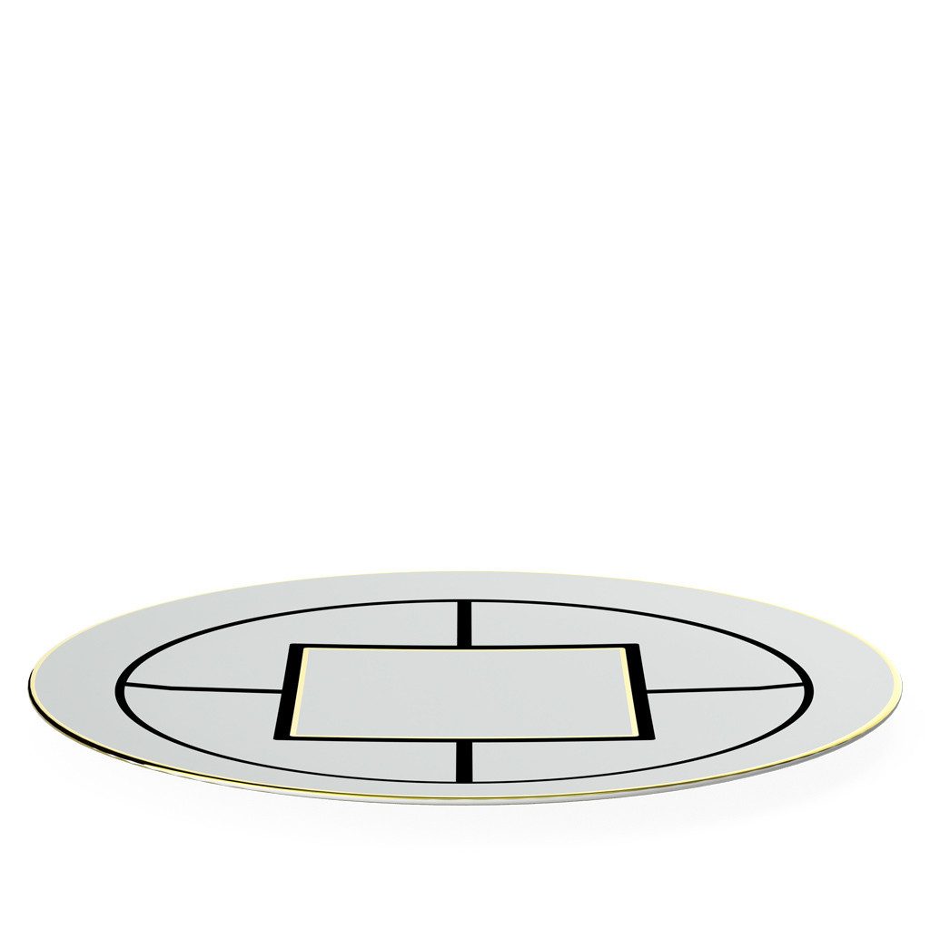 Villeroy & Boch Signature Tortenplatte MetroChic Platzteller, Porzellan, (1-tlg), Premium Bone Porcelain, spülmaschinenfest, Made in Germany