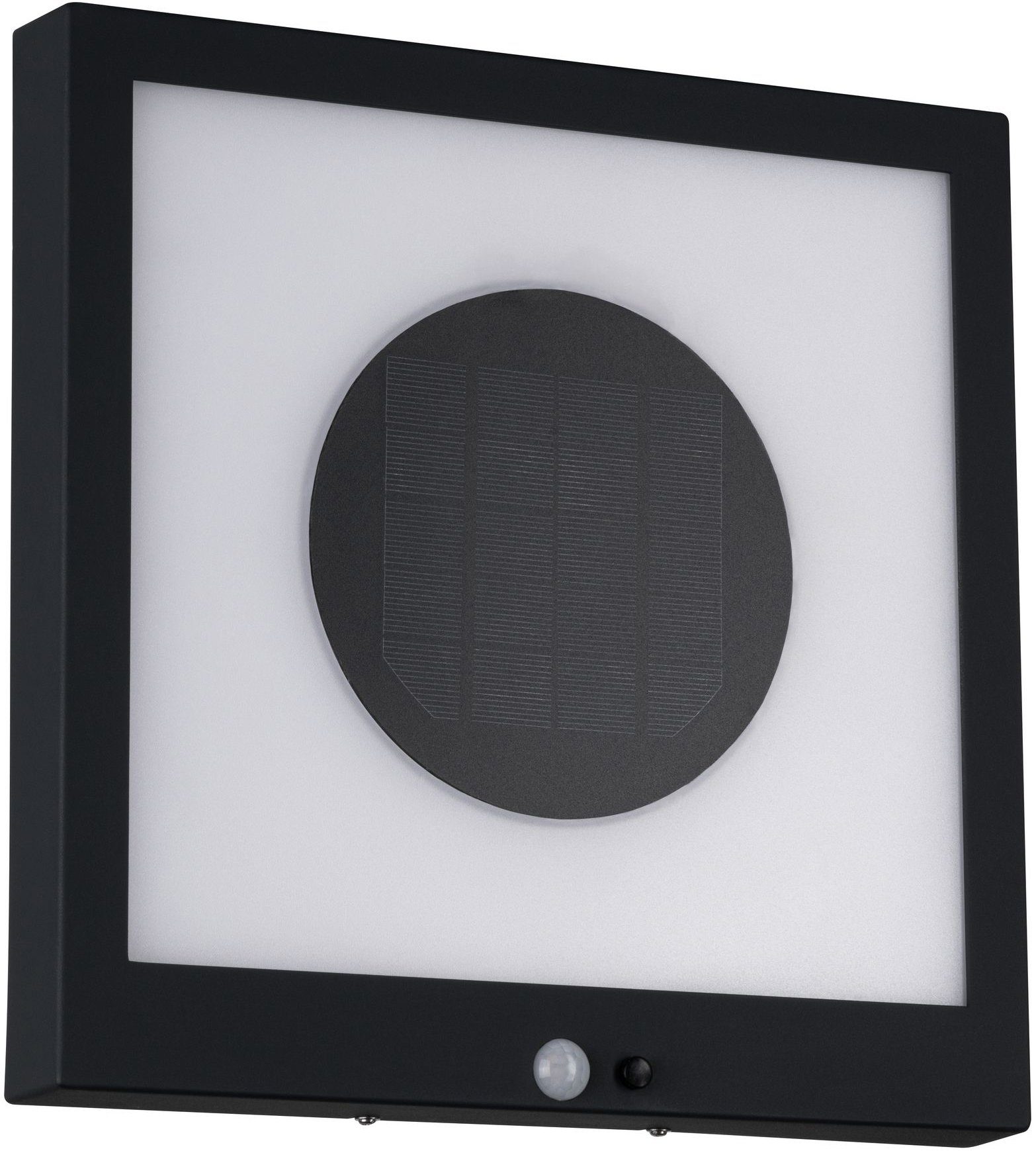 Paulmann LED Außen-Wandleuchte Taija, fest Bewegungsmelder, LED-Board, Warmweiß, Bewegungsmelder Panel, integriert, Solar LED mit