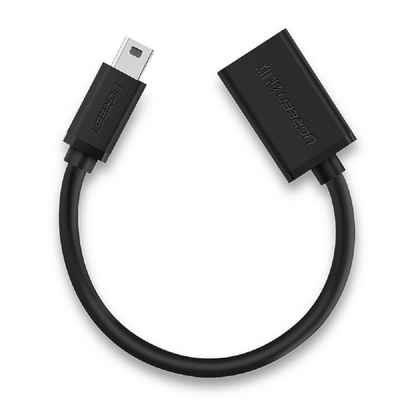 UGREEN Kabeladapter 15cm USB 2.0 Mini 5pin / M auf A / F OTG wandelt Audio- & Video-Adapter