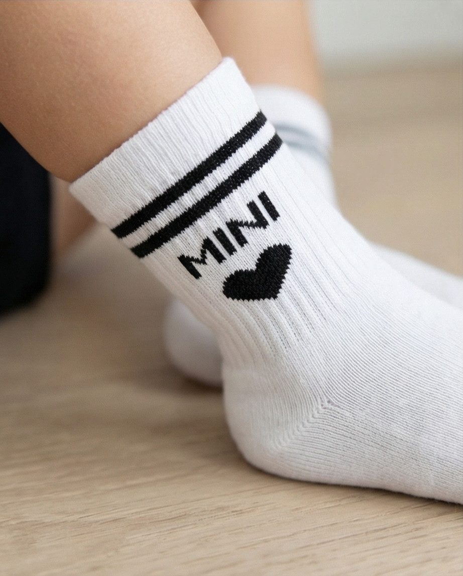 DAILYSOCKS Tennissocken MINI aus atmungsaktiver Biobaumwolle (1-Paar)