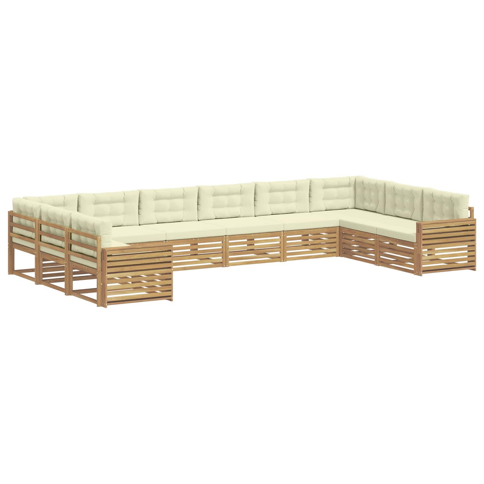 vidaXL Gartensofa Sofagarnituren 10 Stk., 10 Teile