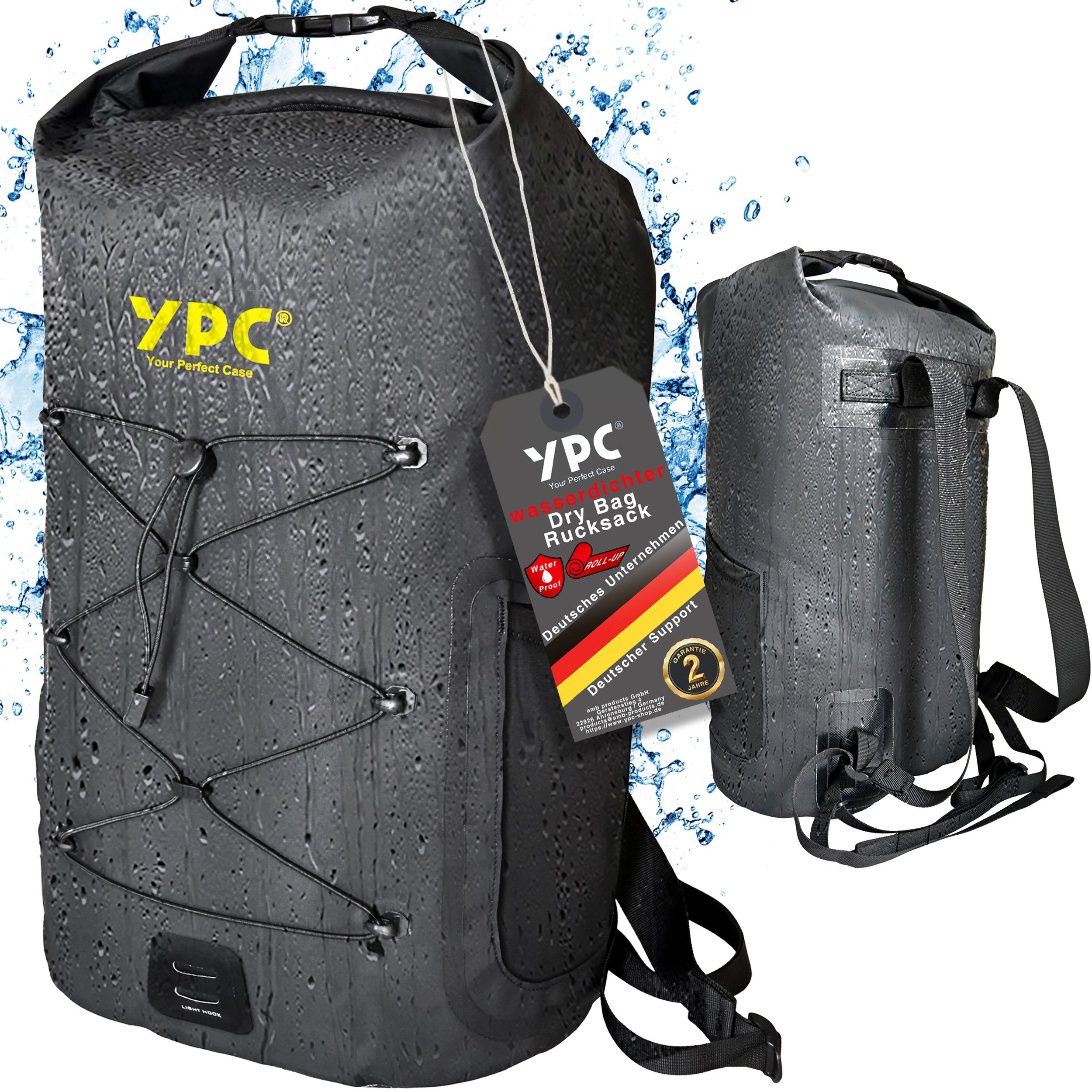 YPC Fahrradtasche Wayfarer Outdoor Rucksack, Wanderrucksack RollTop