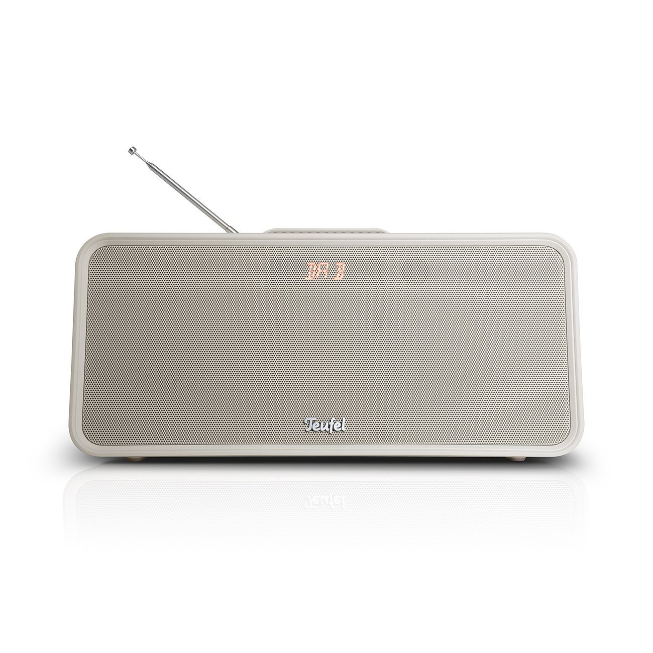 BOOMSTER DAB+, W, Teufel 42 Sand White Wireless IPX5-Norm) Lautsprecher (Bluetooth,