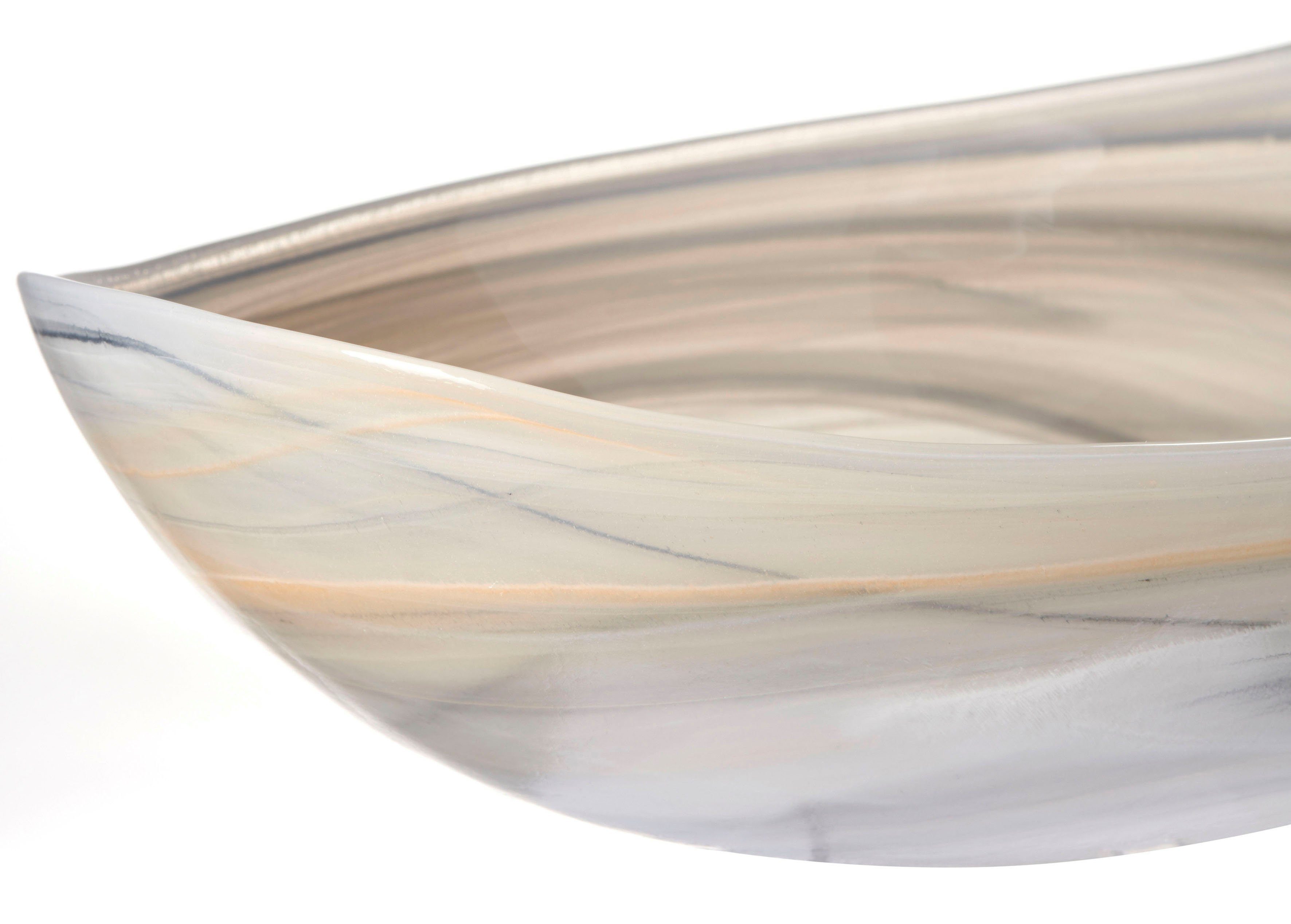 LEONARDO Schale ALABASTRO, Glas, oval, 32 cm