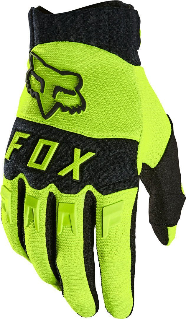 Fox Motorradhandschuhe Dirtpaw Motocross Handschuhe Yellow/Black