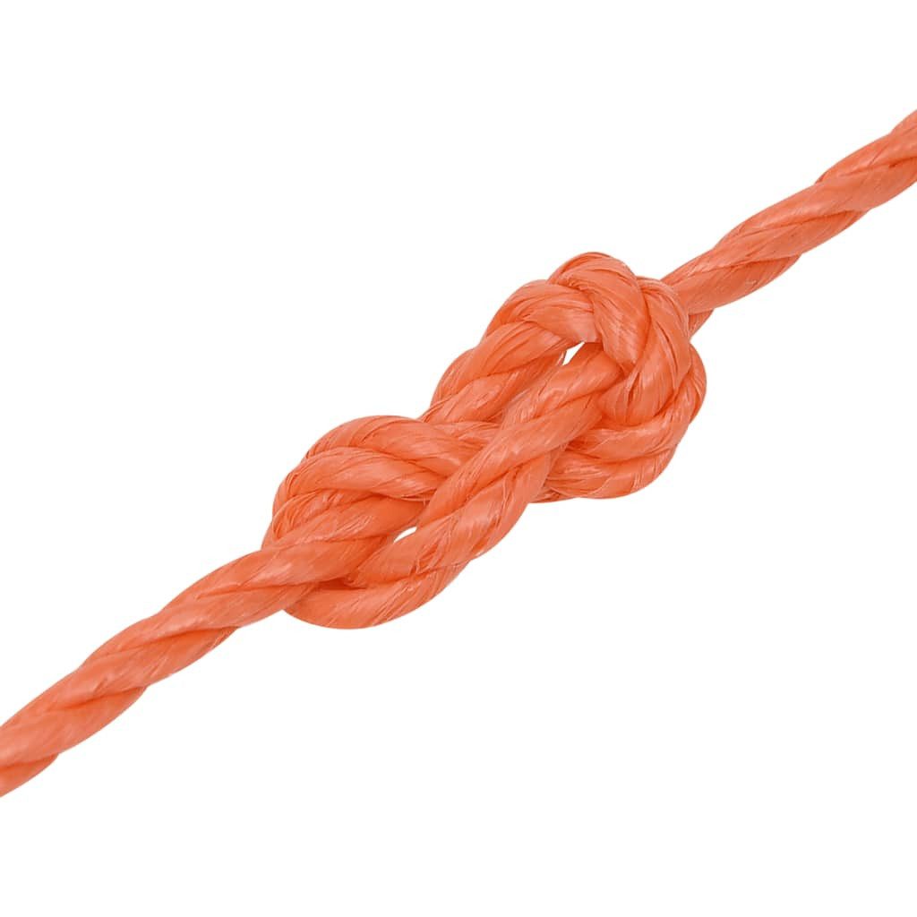 vidaXL Seil Arbeitsseil Orange 3 mm 50 m Polypropylen (1-tlg)