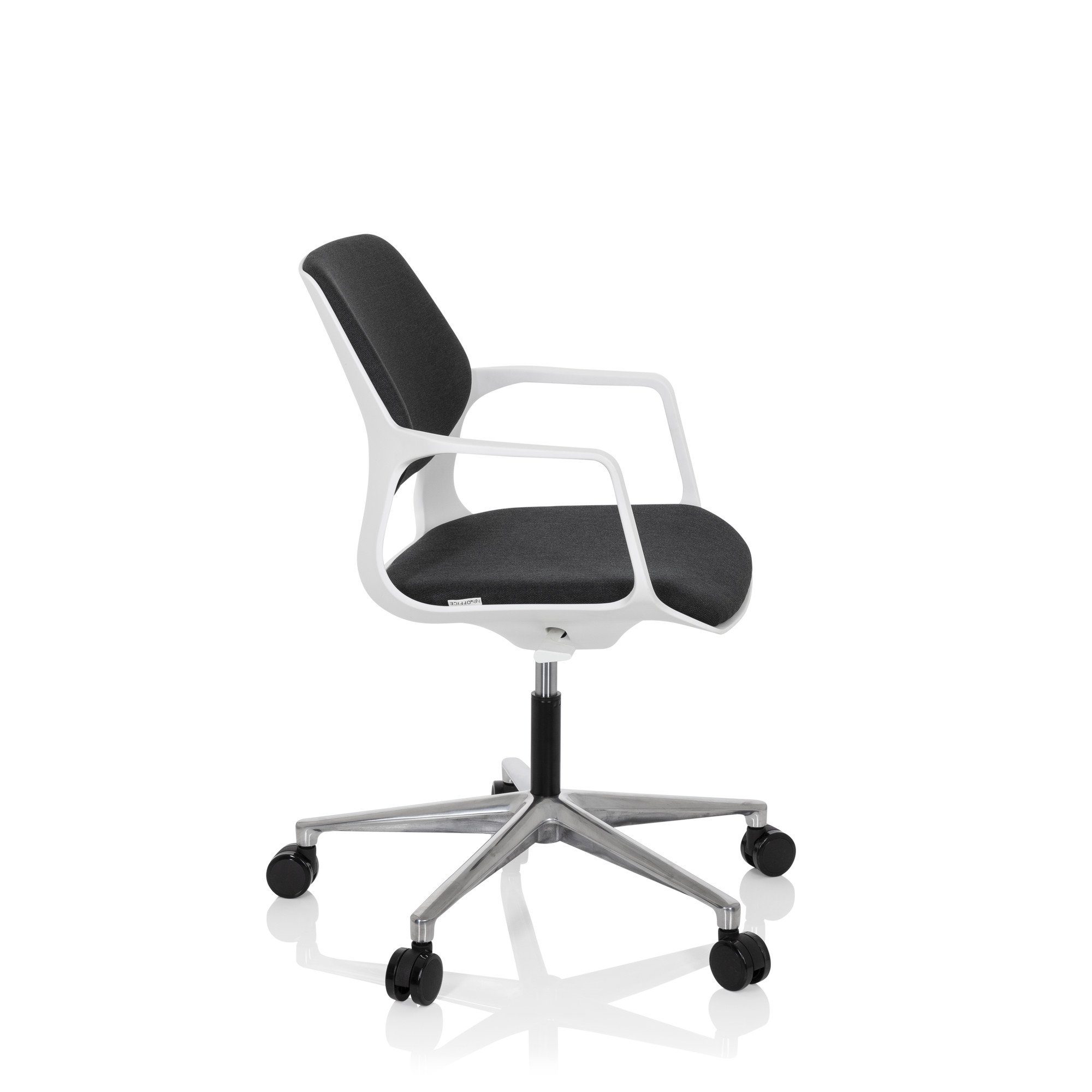 Office OFFICE Schreibtischstuhl Drehstuhl Schwarz hjh Home ergonomisch Bürostuhl St), WHITE Stoff (1 FREE