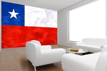 WandbilderXXL Fototapete Chile, glatt, Länderflaggen, Vliestapete, hochwertiger Digitaldruck, in verschiedenen Größen