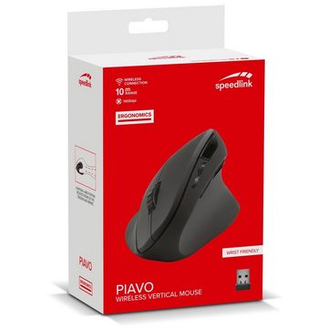 Speedlink PIAVO Vertical Wireless Mouse Maus Vertikal Mäuse (Vertikal Ergonomisch Vorbeugung von Handschäden 5 Tasten)