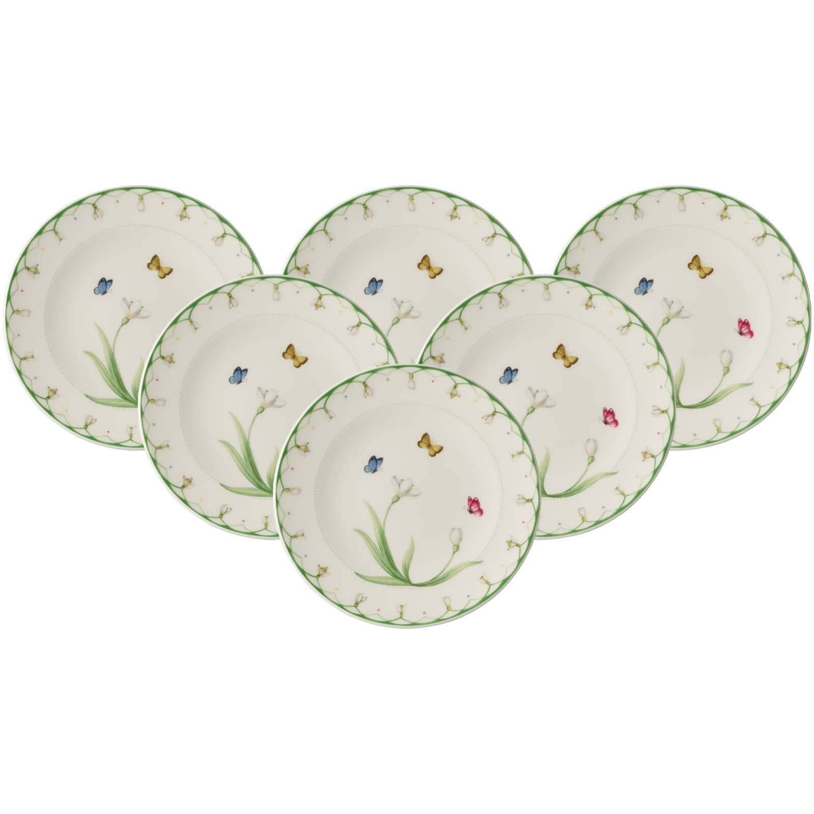 Brotteller Colourful Spring Brotteller ø 16 cm 6er Set