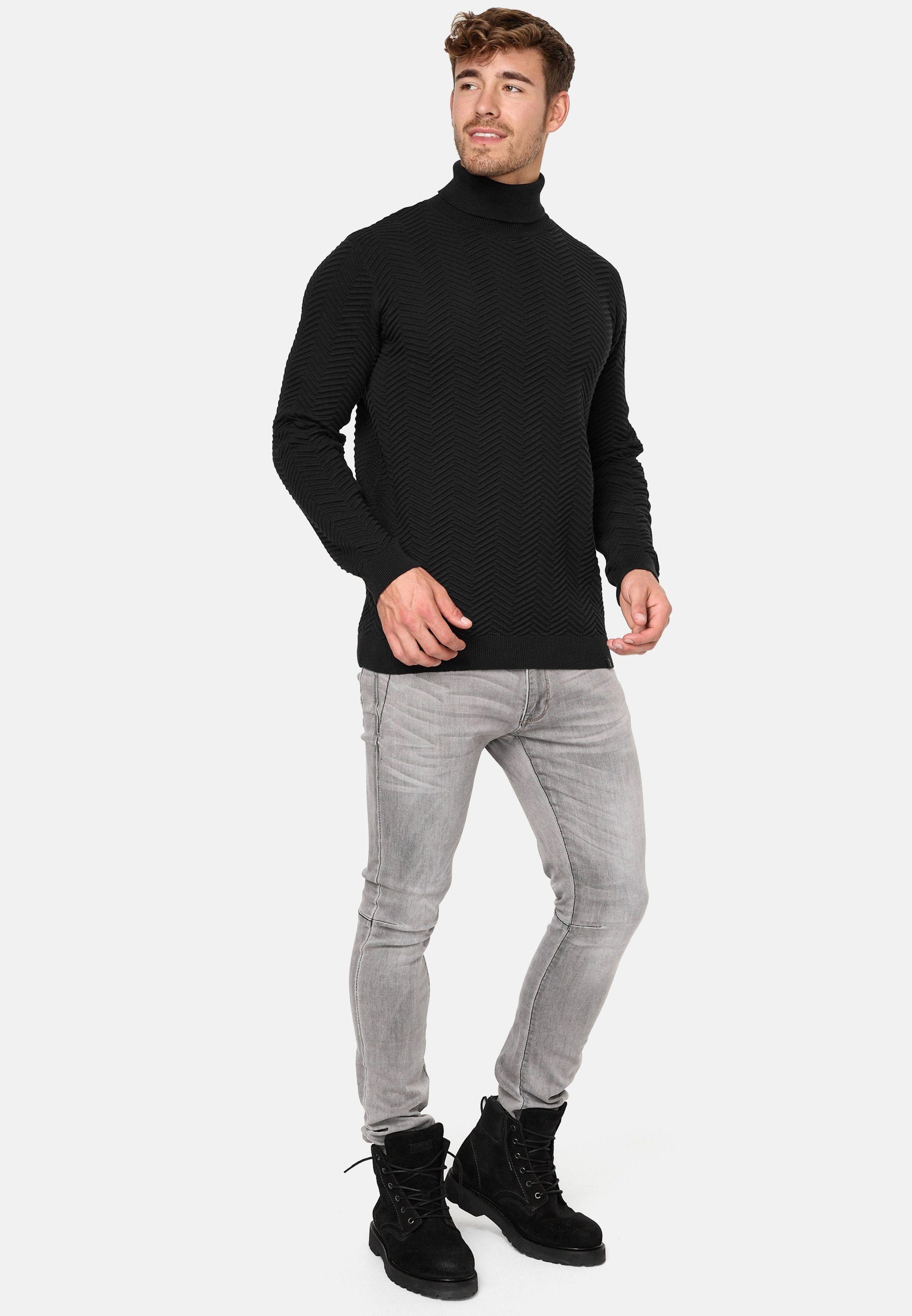 Indicode Rollkragenpullover Herren Saini Strickpullover Herrenpullover
