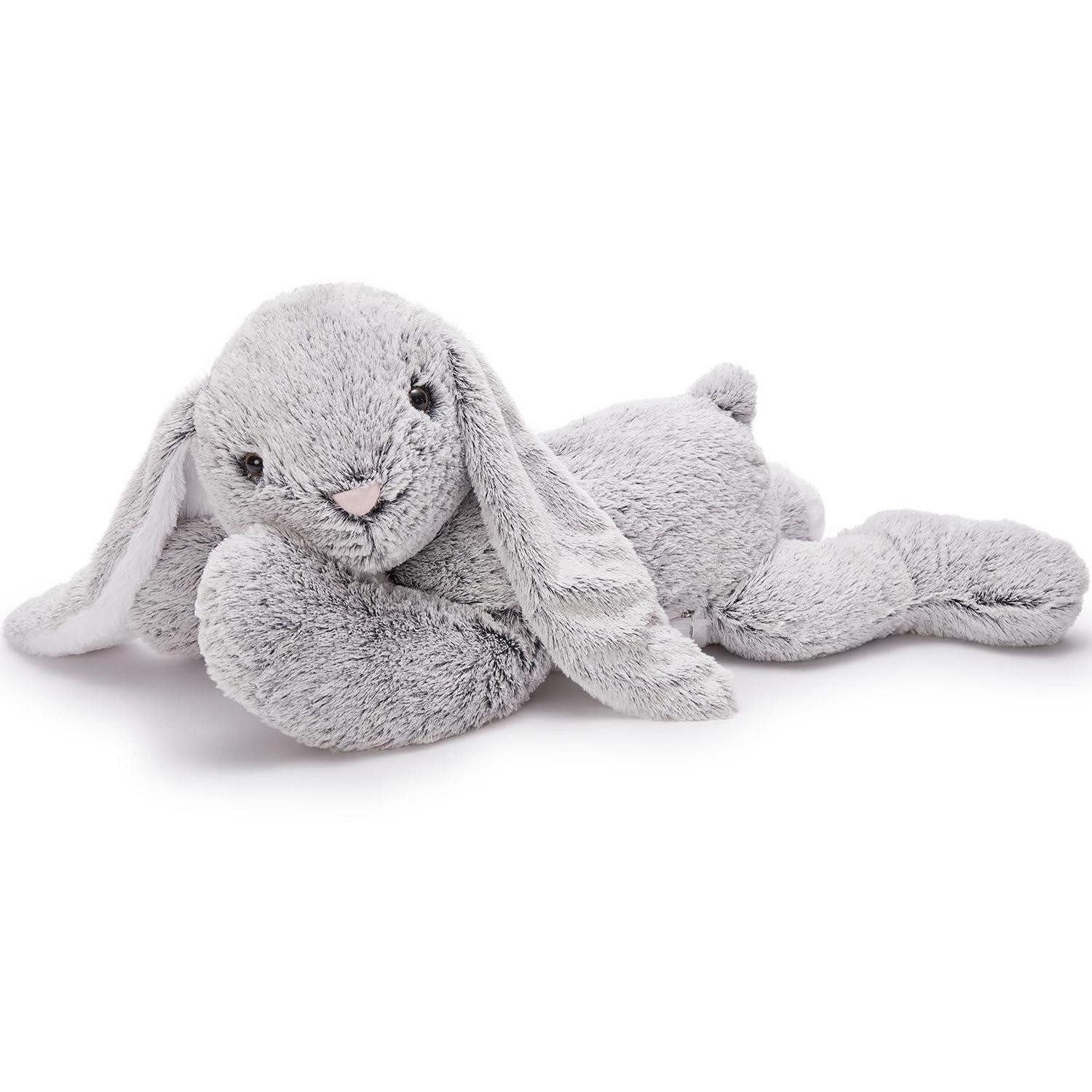 LuxusKollektion Kuscheltier Kuscheltier 80cm Plüschtier Kaninchen grau Geschenk Kinder Hase (1-St)