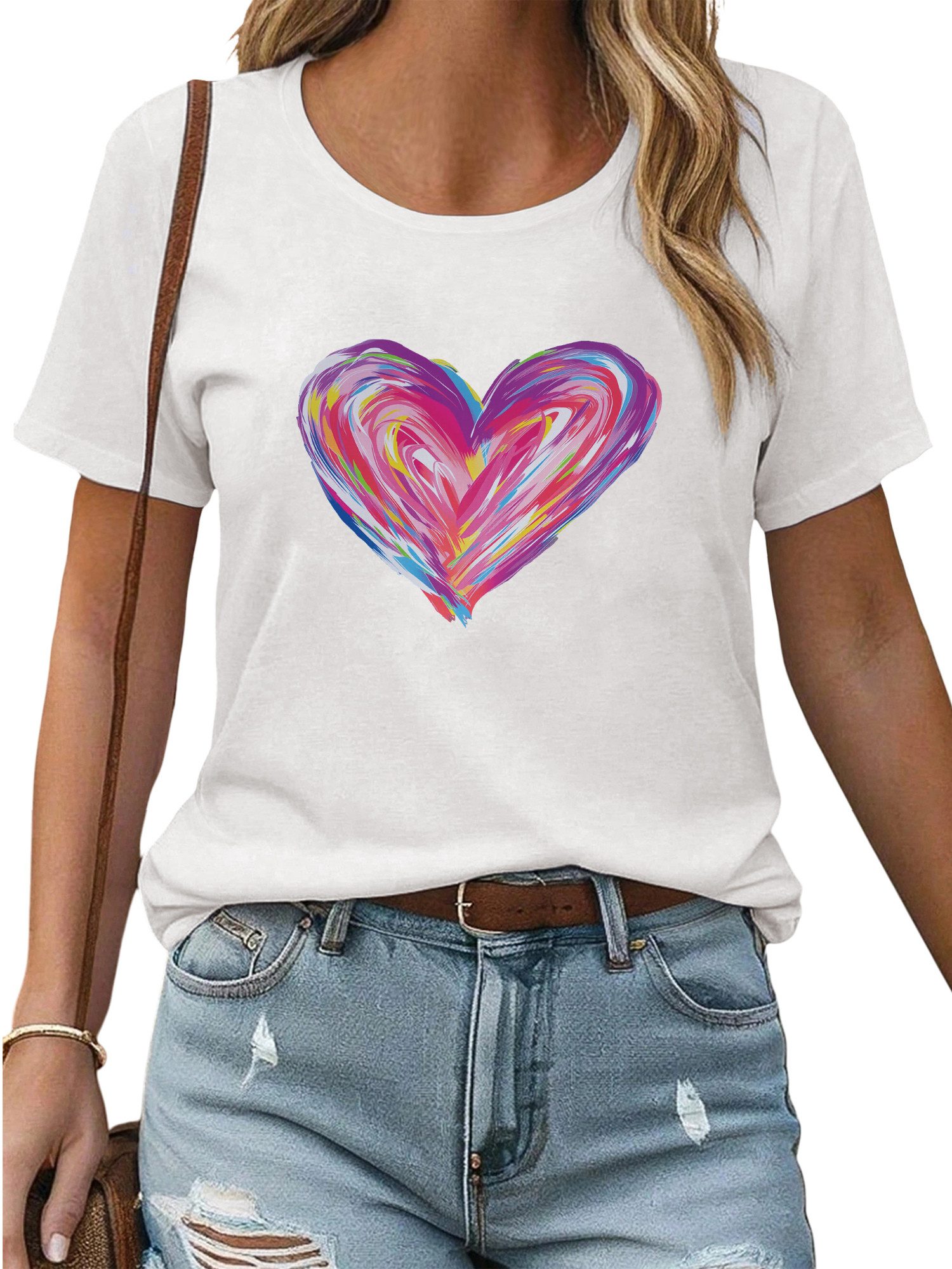 PYL Kurzarmbluse Damen Sommershirt Kurzarm mit günstig online kaufen