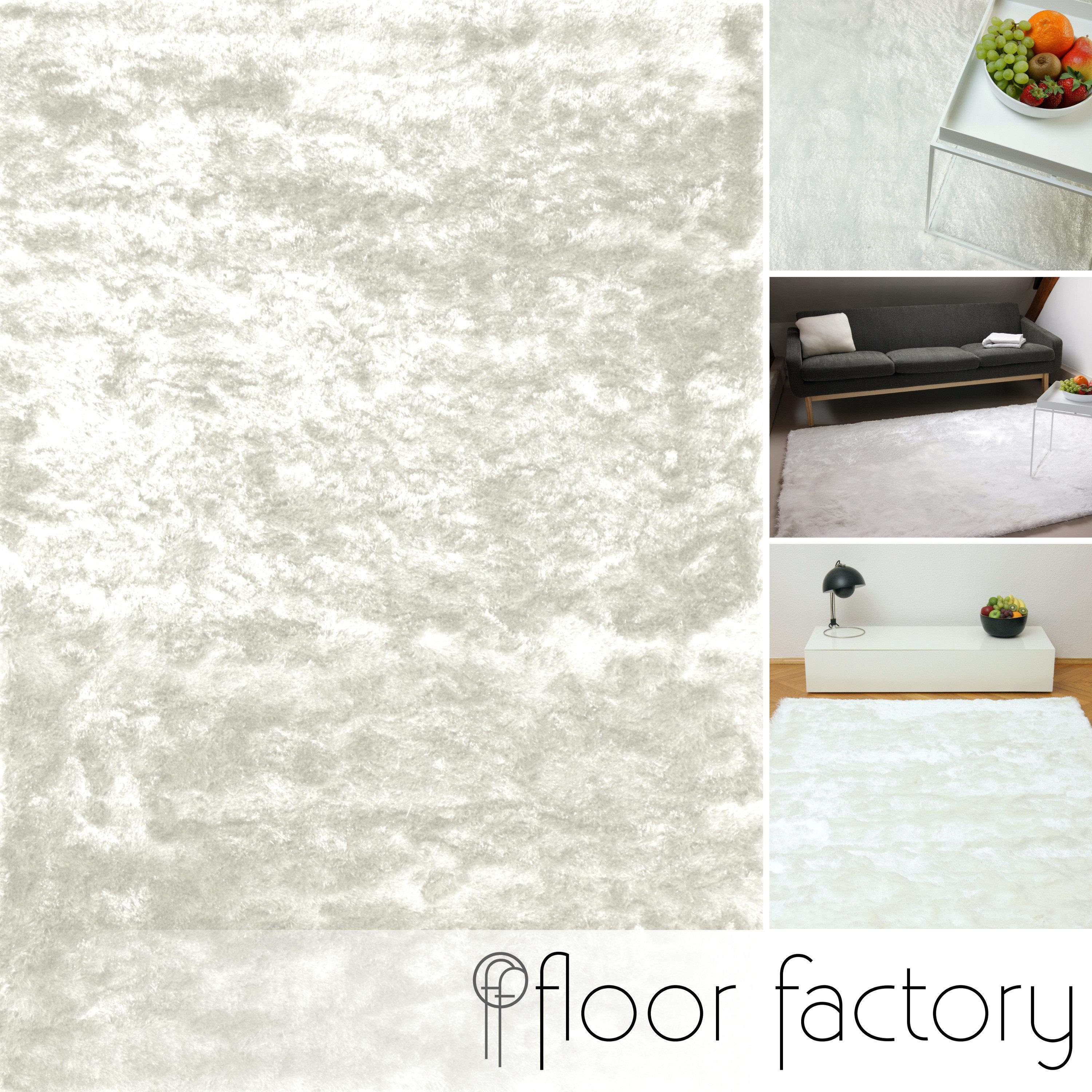 floor factory Hochflor-Teppich Satin, rechteckig, Höhe: günstig online kaufen