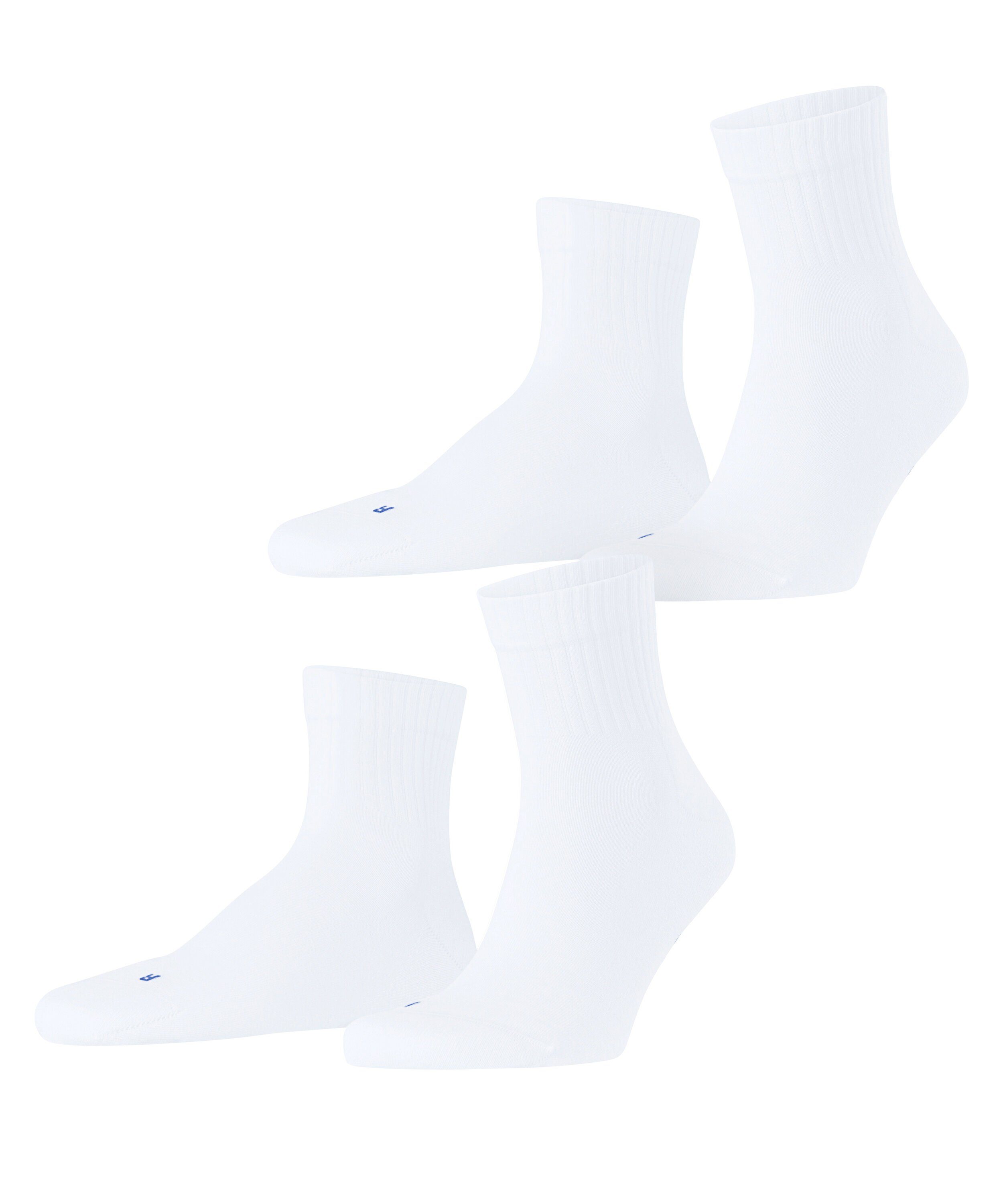 FALKE Kurzsocken Run Rib 2-Pack (2-Paar) mit leichter Polsterung