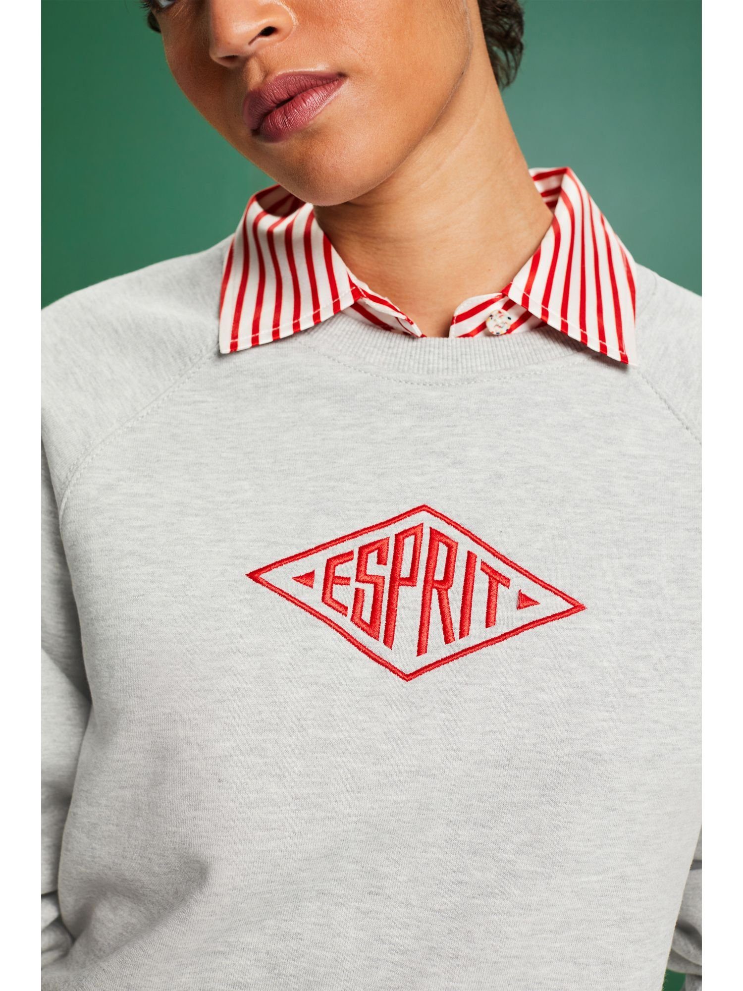 Esprit Sweatshirt (1-tlg) mit Logo-Sweatshirt Stickerei