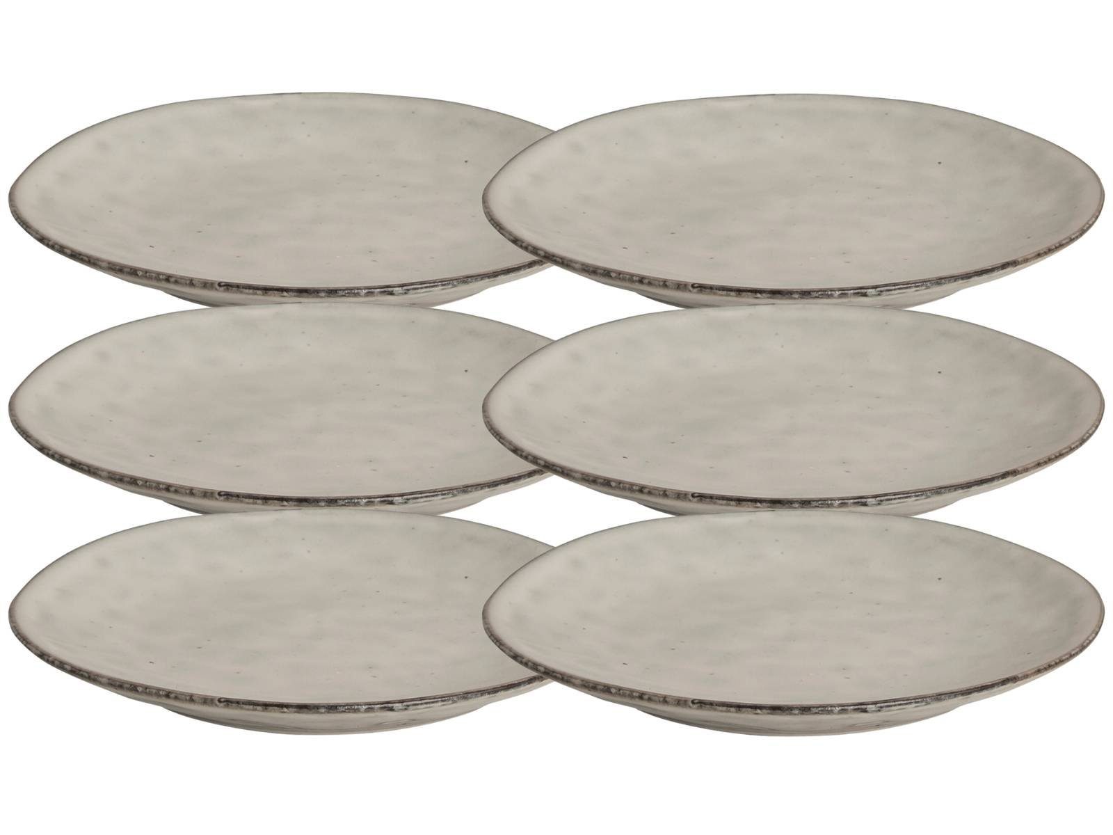 Broste Copenhagen Тарелки-Set NORDIC SAND Brotteller 15 cm Set6, Steinzeug