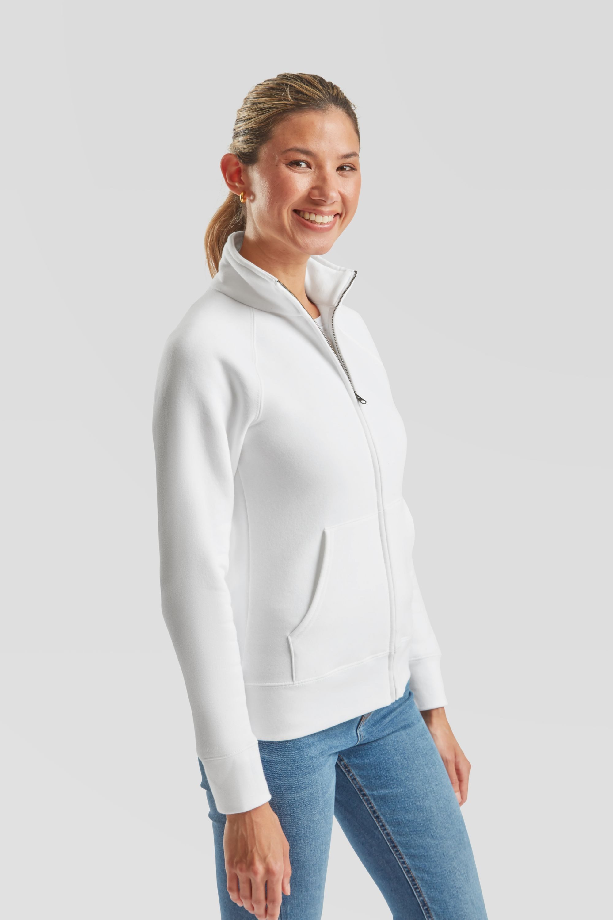 Fruit of the Loom Sweatjacke Premium Sweat Jacket Lady-Fit – Bild 4 von 5