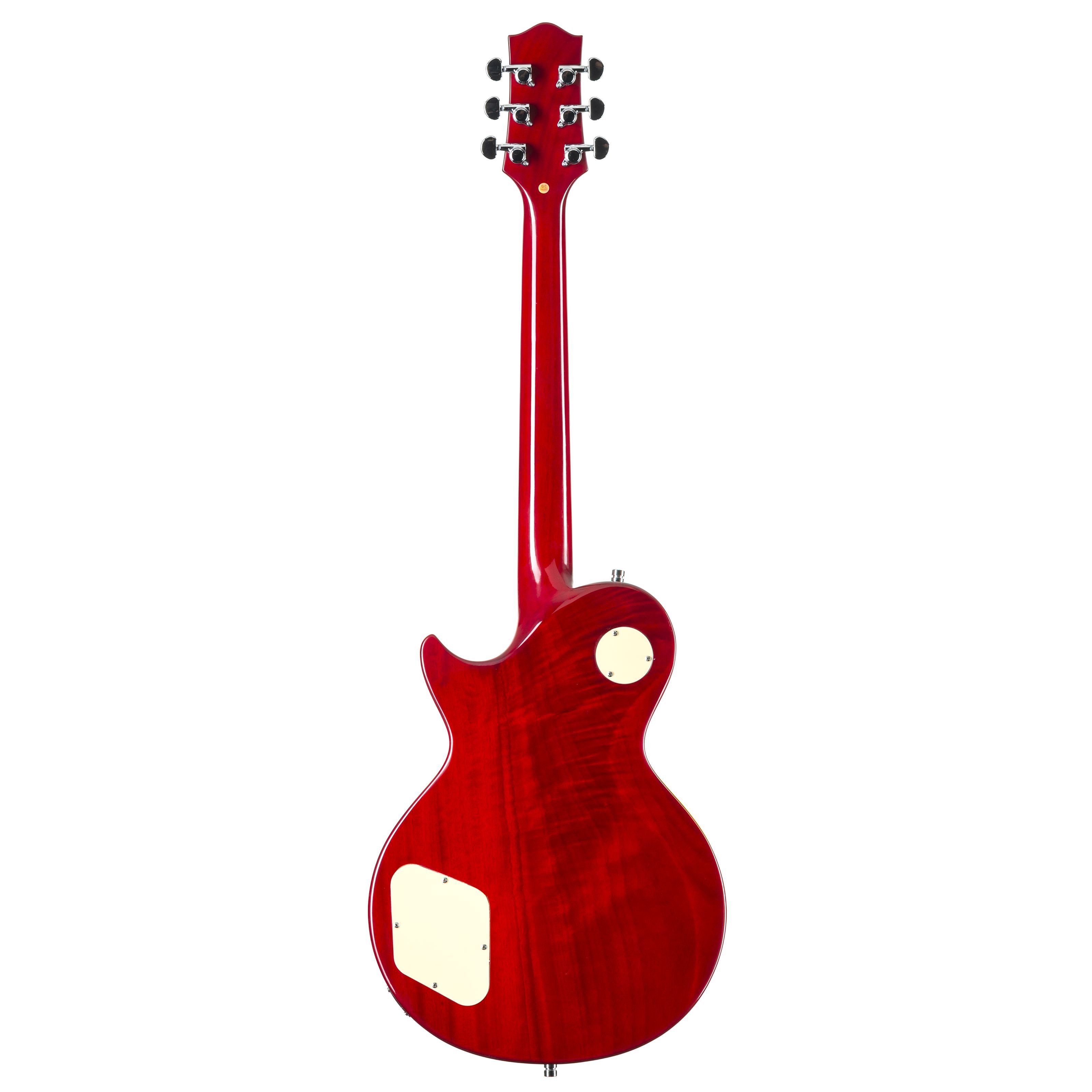 FAME E-Gitarre, E-Gitarren, Single Cut Modelle, Custom LP RW Fire Dragon - Single Cut E-Gitarre