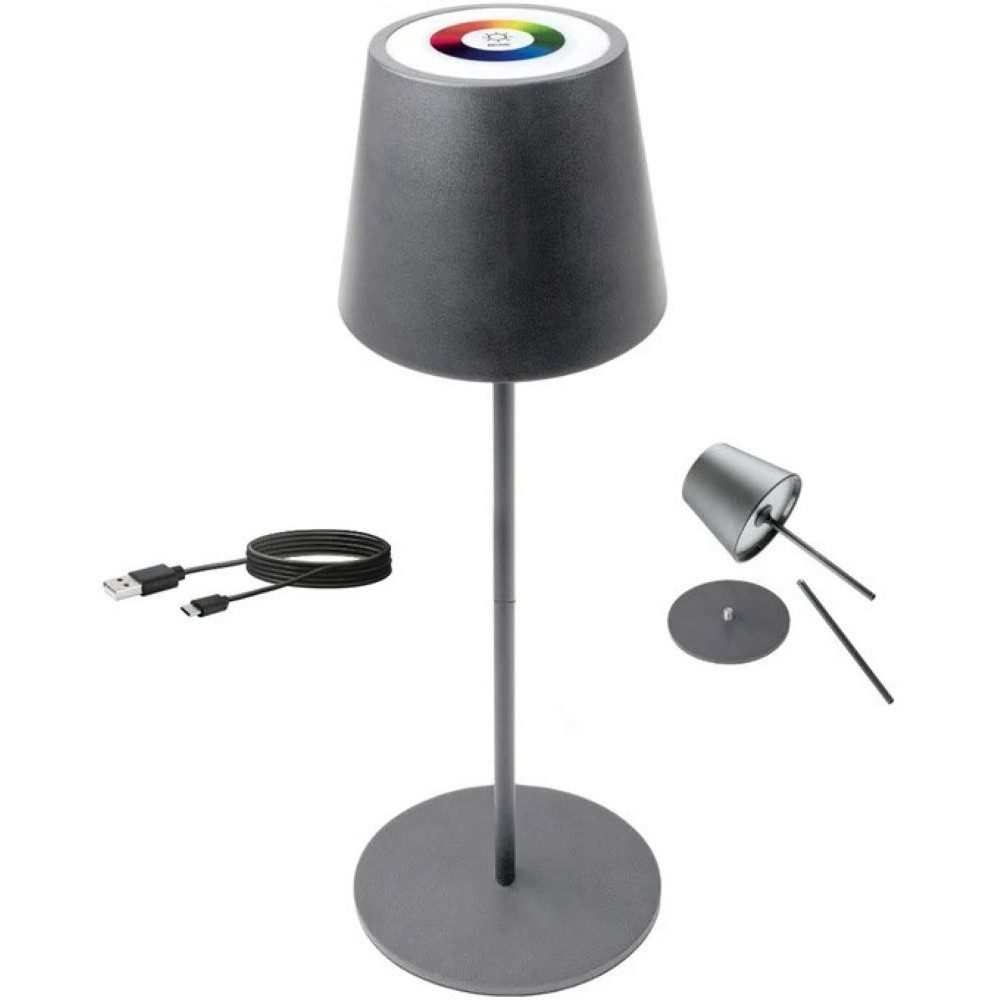 Schwaiger LED Tischleuchte RGB LED Tischleuchte mit Touchsteuerung - Tischlampe - anthrazit