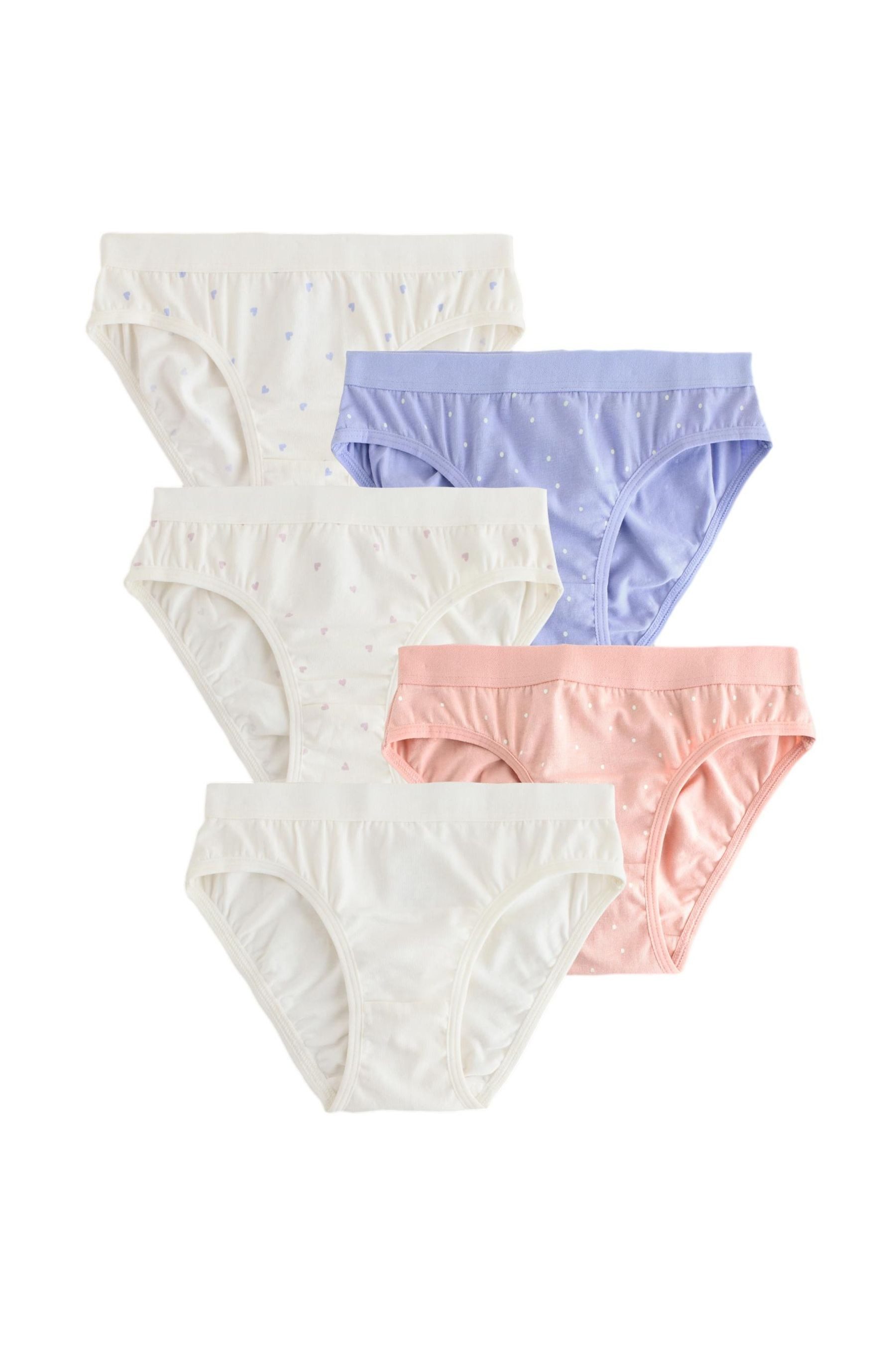 Next Slip Bikinislip mit kleinem Muster im 5er-Pack (5-St)
