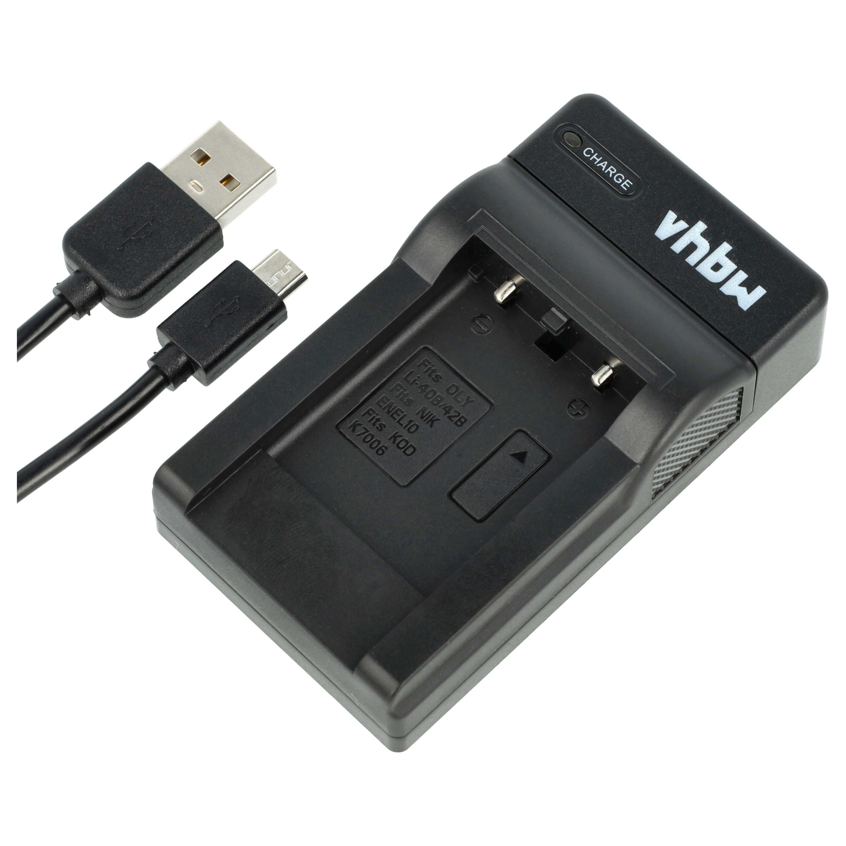 vhbw passend für Agfa Agfaphoto Optima 102, 103, 104, 830 UW, 3, 100, 830UW Kamera-Ladegerät