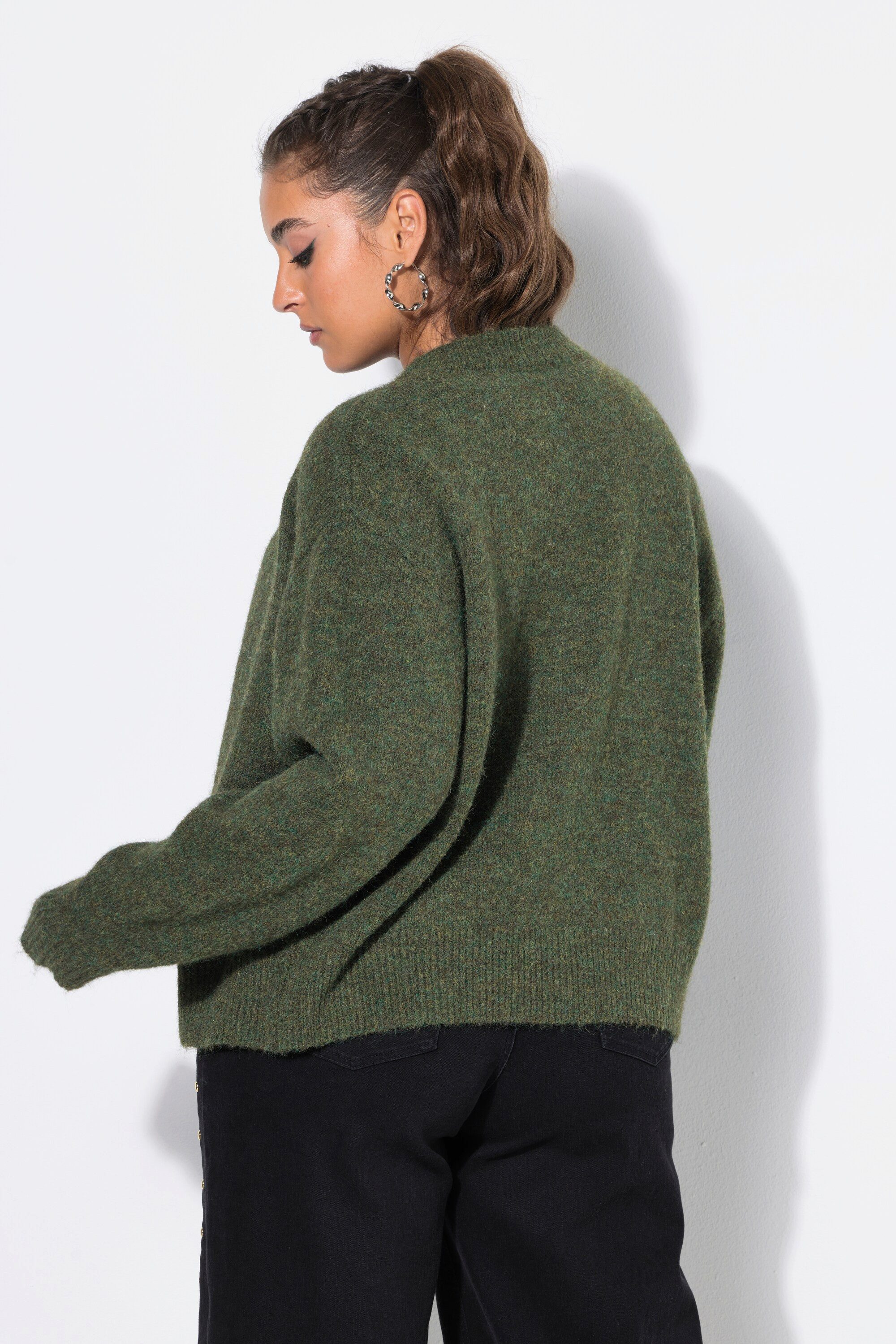 Studio Untold Strickjacke Strickjacke oversized extra langer Langarm