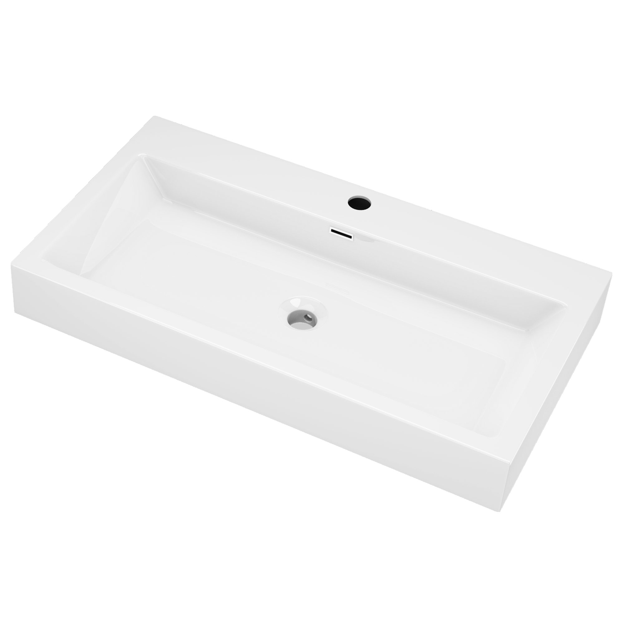 doporro Waschbecken Aufsatzwaschbecken Hängewaschbecken Waschtisch Mineral Col06, antibakteriell und leicht zu reinigen, umweltfreundliches Material