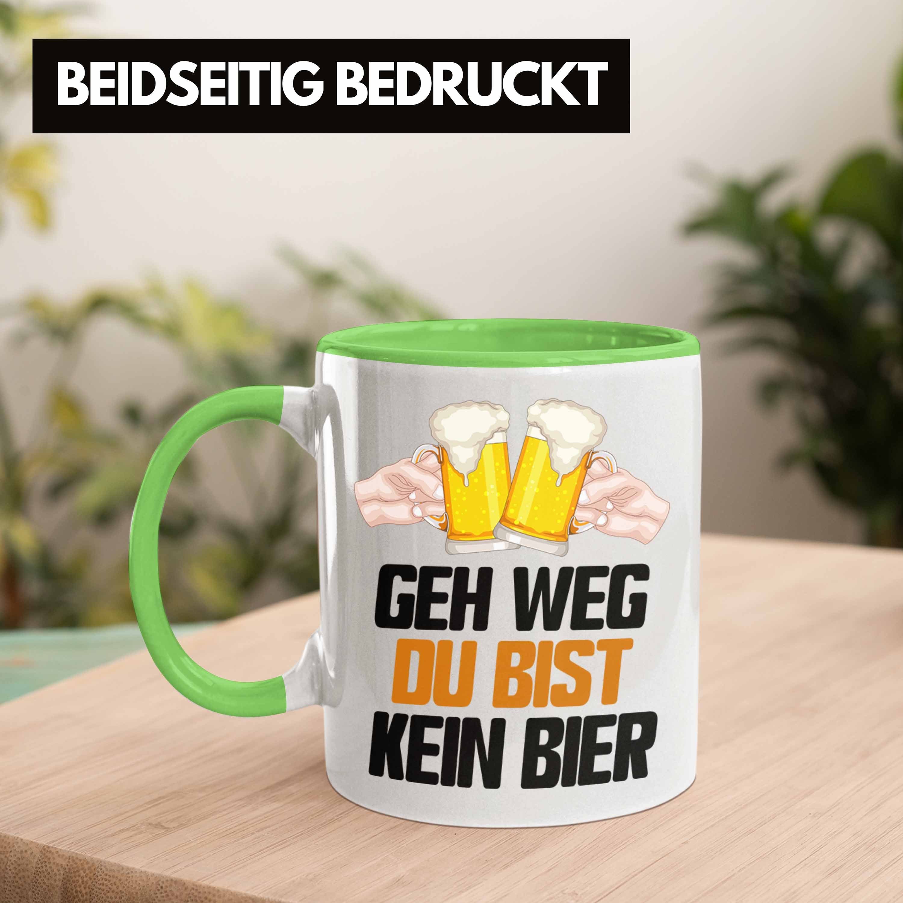 Geschenk Du Grün Trendation Bier Saufen Tasse Geh Tasse Ge Weg Biertrinker Bist Kein Alkohol