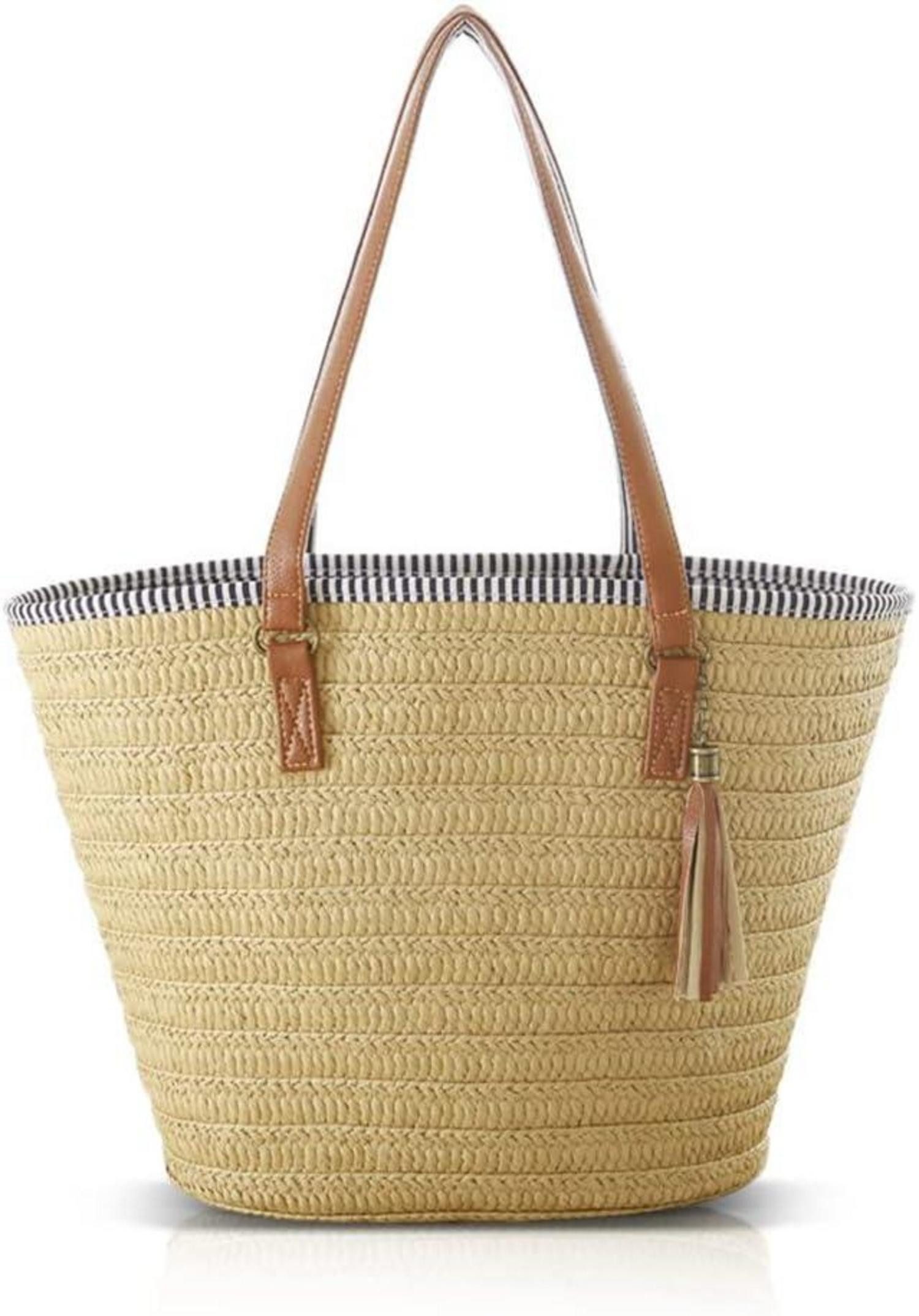 LuxusKollektion Strandtasche Stroh Handtasche Damen Sommer günstig online kaufen