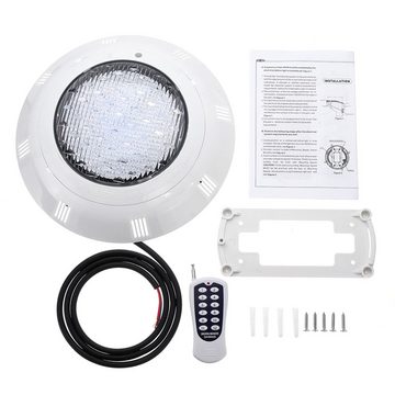 Insma Pool-Lampe, LED fest integriert, Farbwechsler, 45W RGB Unterwasserlicht mit 30m Fernbedienung 50-60Hz IP68 AC12V