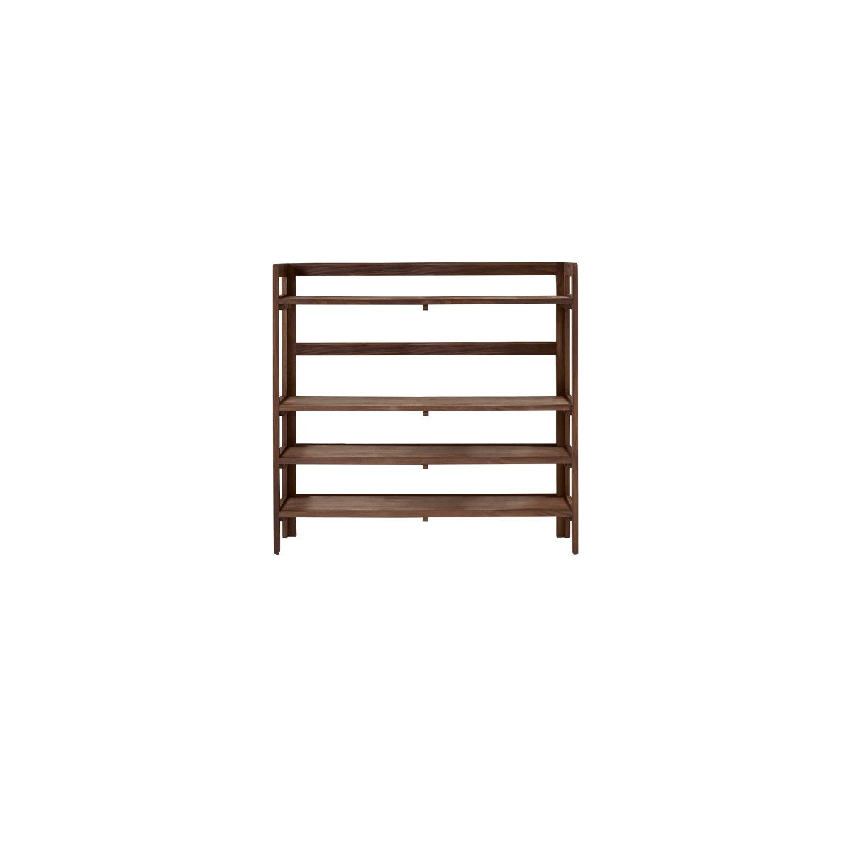 Tikamoon Bücherregal Bücherregal Esmée aus Nussbaumholz 110x105