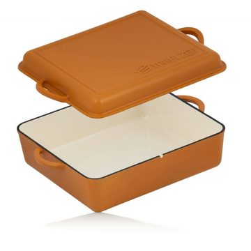 Mahlzeit Topf-Set 3-tlg. Gusseisen Set, Ø 29,5 cm, 3,8 Liter, 10,8 Liter, Sunny Orange, Gusseien (Set, 3-teiliges Gusseisen Set)