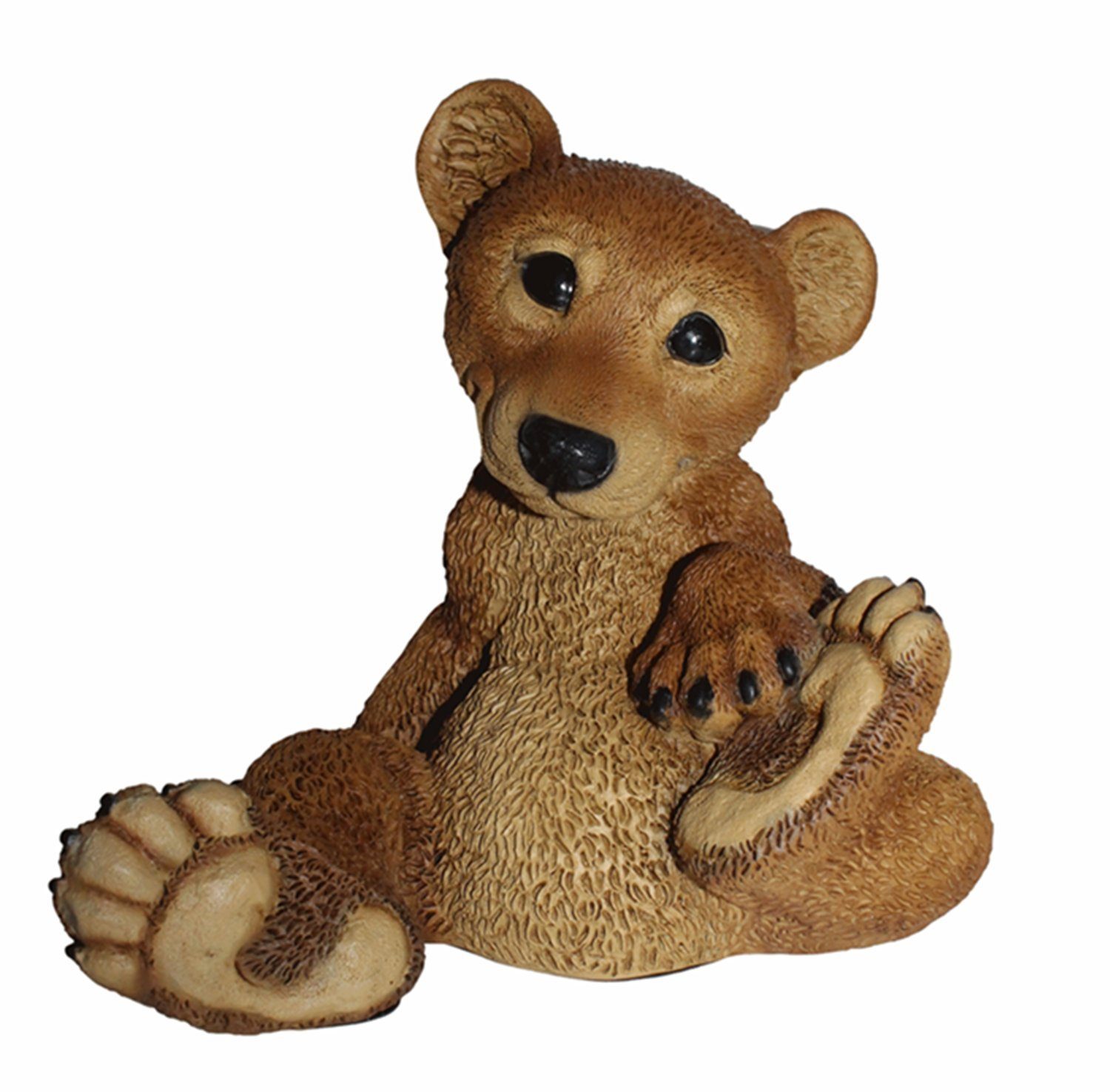 Castagna Tierfigur Dekofigur junger Bär sitzend Kollektion Castagna aus Resin H 21 cm