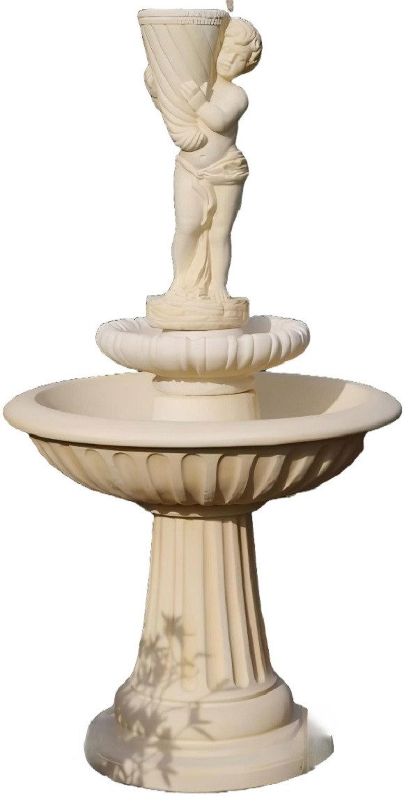 Xlmoebel Gartenbrunnen Skulptur Zierbrunnen aus hochwertigem Material für Garten und Innenhof, (Artikel NOEMI CARELLO 2), Hergestellt in Europa