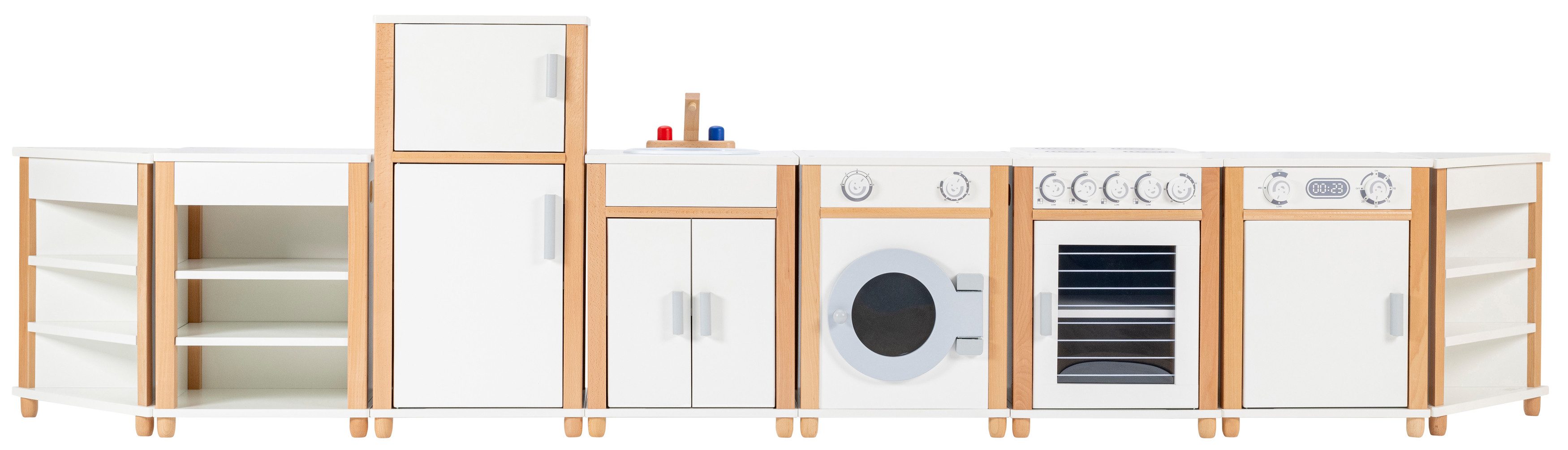 Betzold Kinder-Küchenset Kinderküche, 3 Meter - Spielküche Holz
