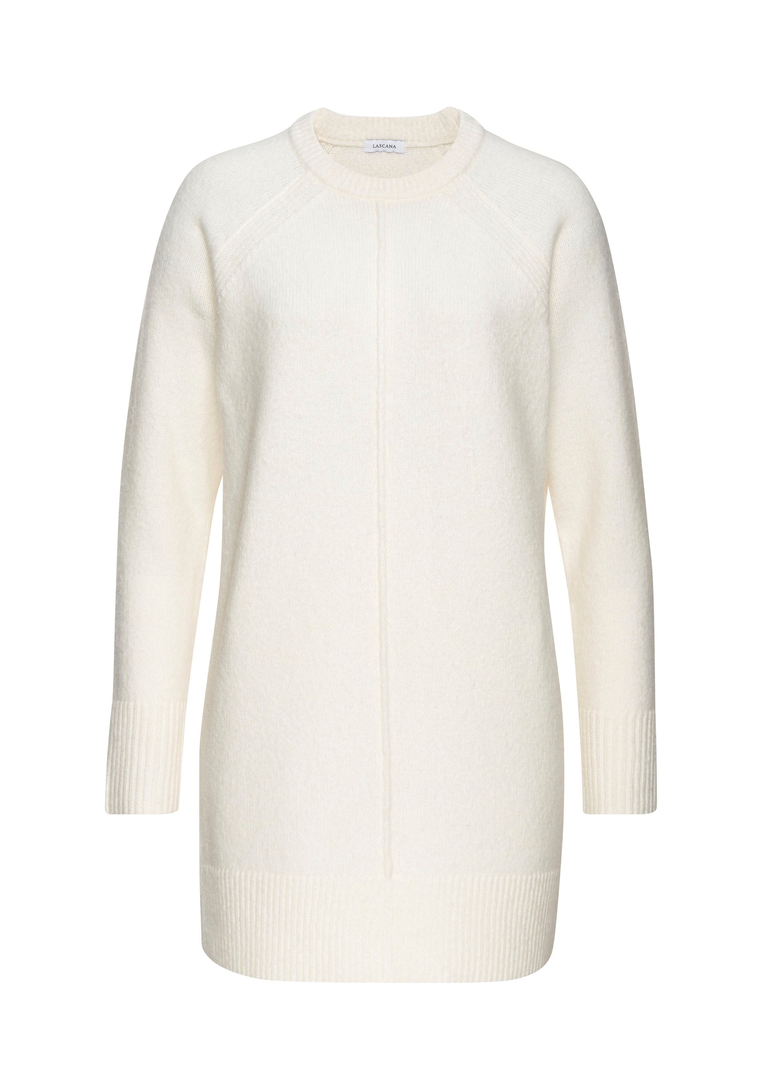 LASCANA Longpullover in lässiger Form aus supersofter Qualität, Kuschelpulli, Pulloverkleid