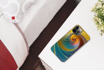 MuchoWow Handyhülle Abstrakt - Muschel - Farbe, Handyhülle Apple iPhone 12 Pro Max, Smartphone-Bumper, Print, Handy