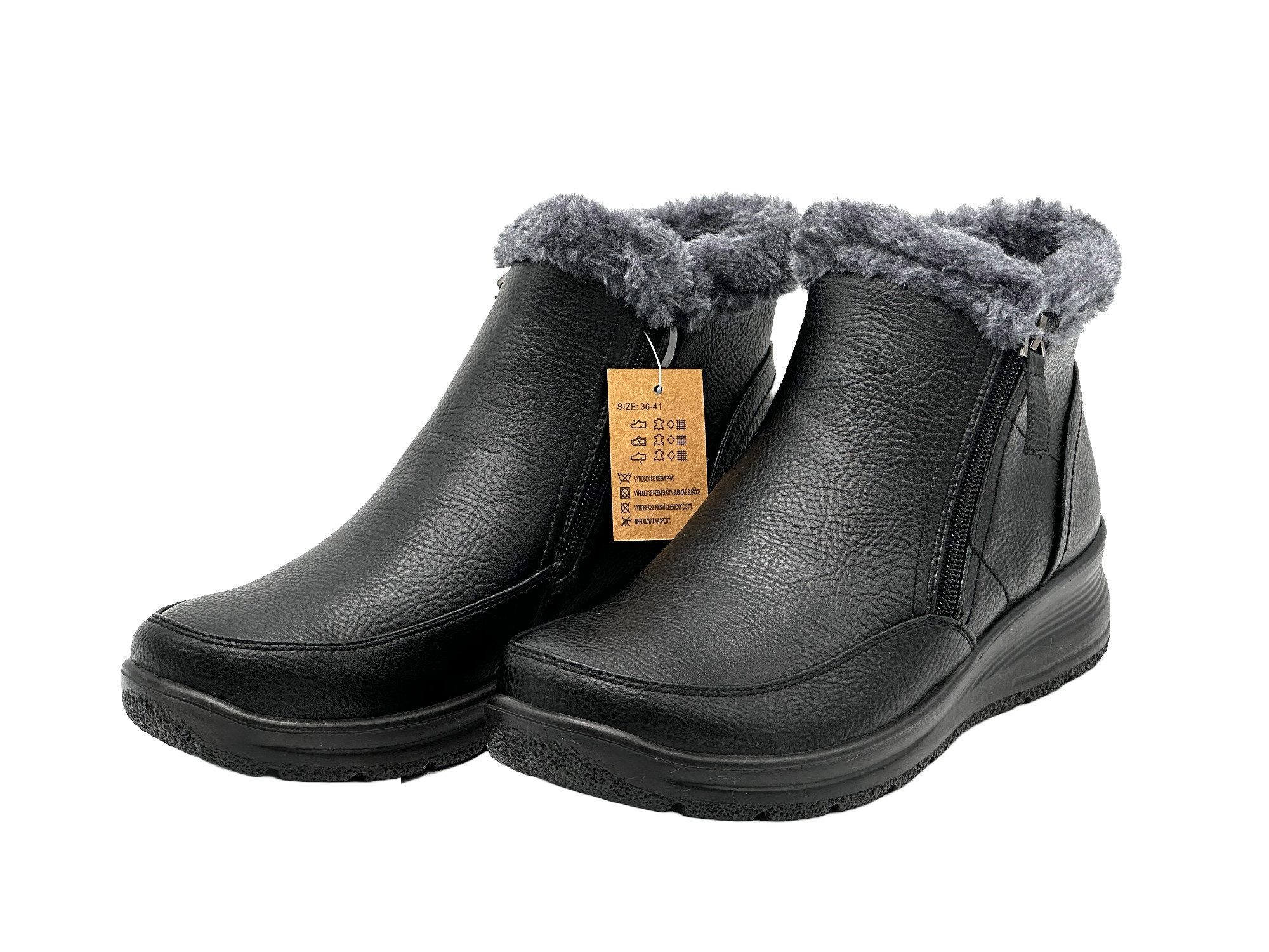 Nowaland Damen Warm Gefütterte Winter-Stiefeletten mit Reißverschluss Winte günstig online kaufen