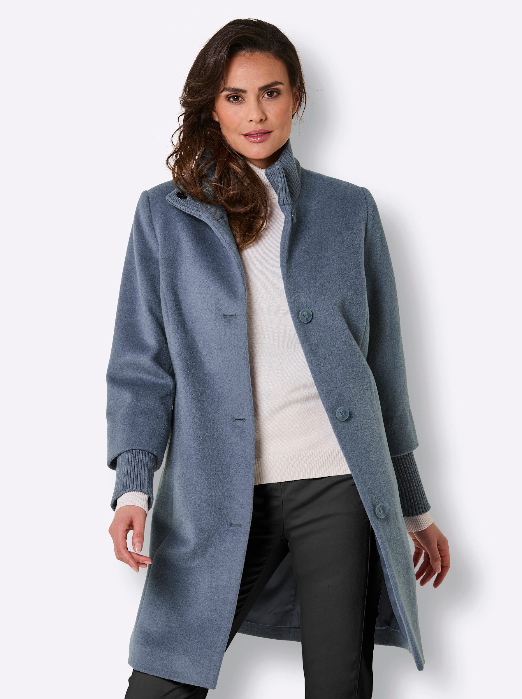 Manisa Langmantel Woll-Mix-Mantel