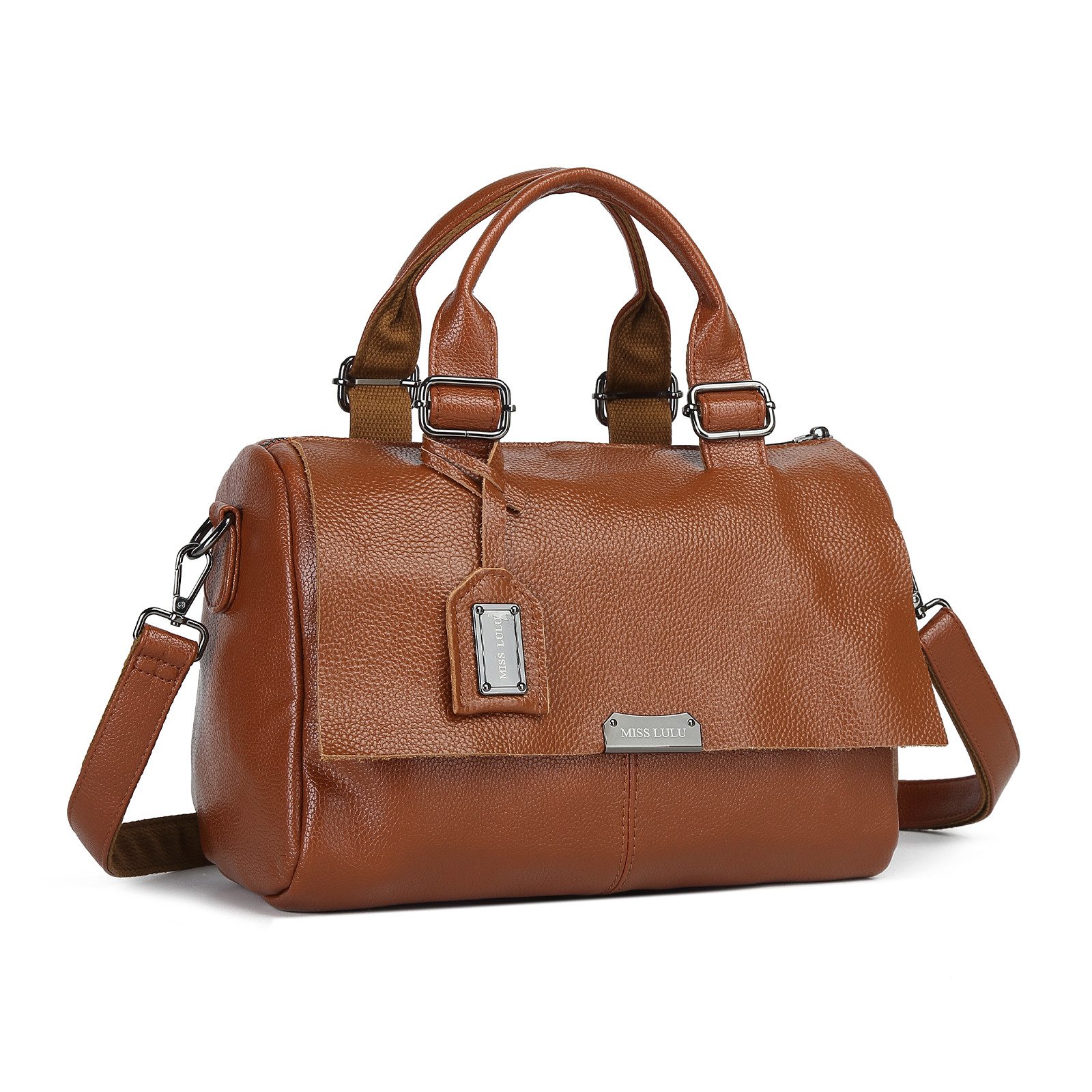Umhängetasche aus Echtleder, Vintage Moderne Messenger Bag für Damen & Herren