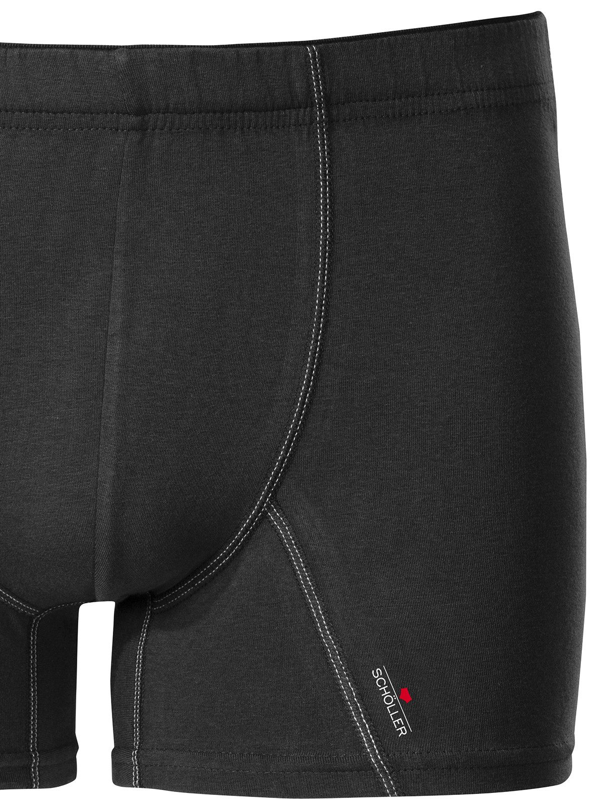 Schöller Retro Pants 3er Pack Herren Pants Baumwolle-Elasthan (Packung, 3-St) -